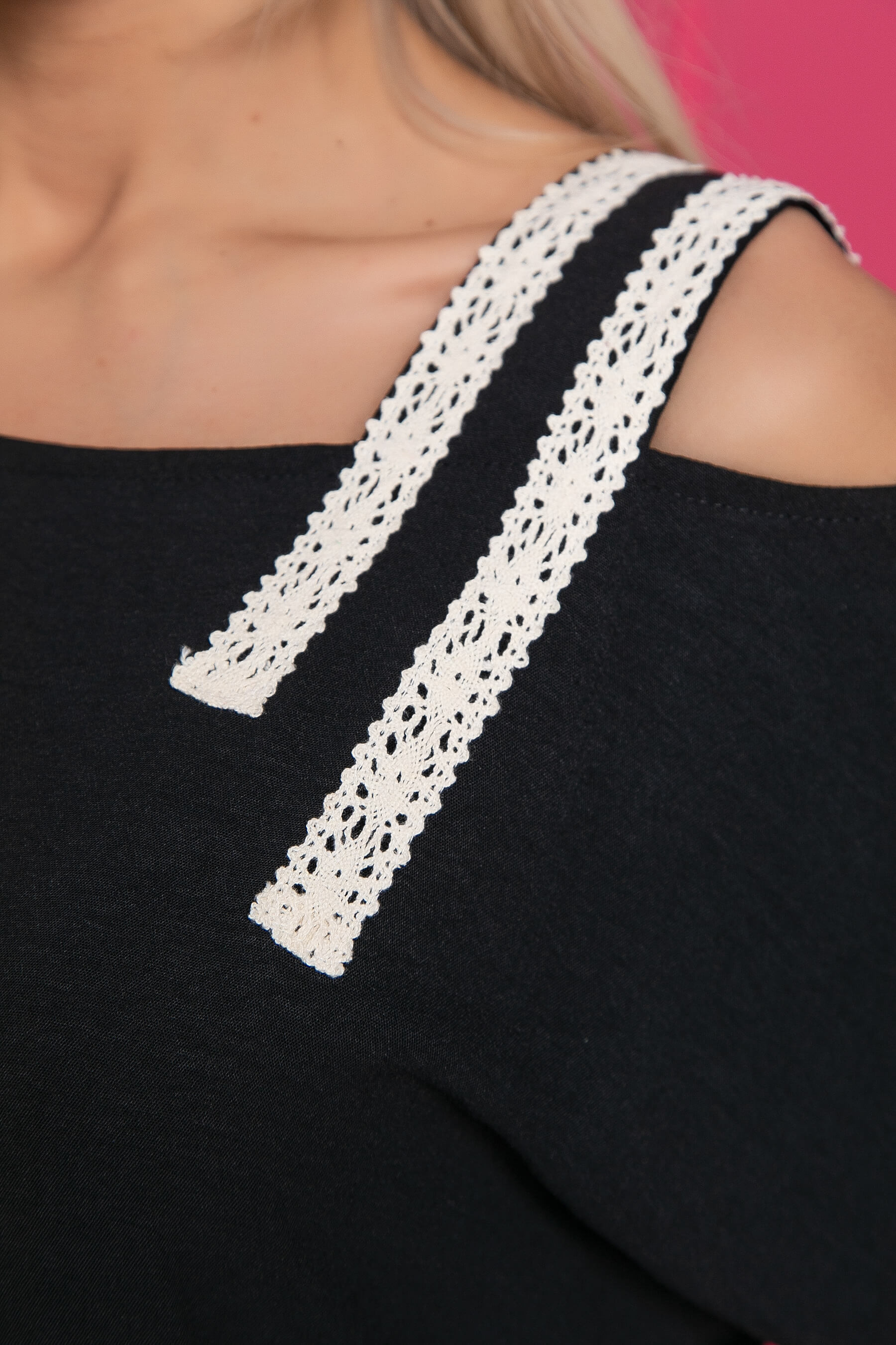 Платье "Хит лета" (черное) П8806