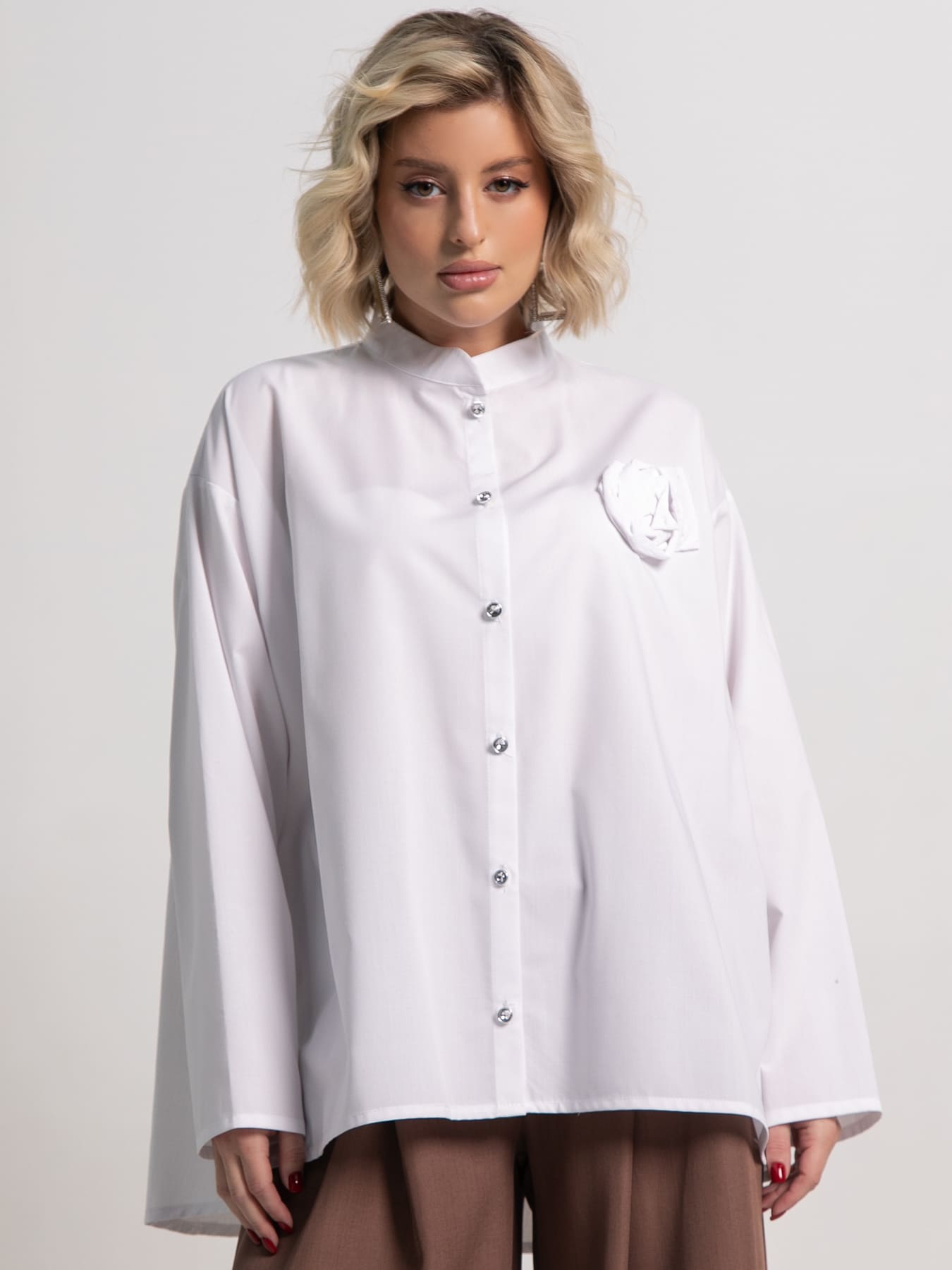 Блуза Луиза (белая) Б15187-39М