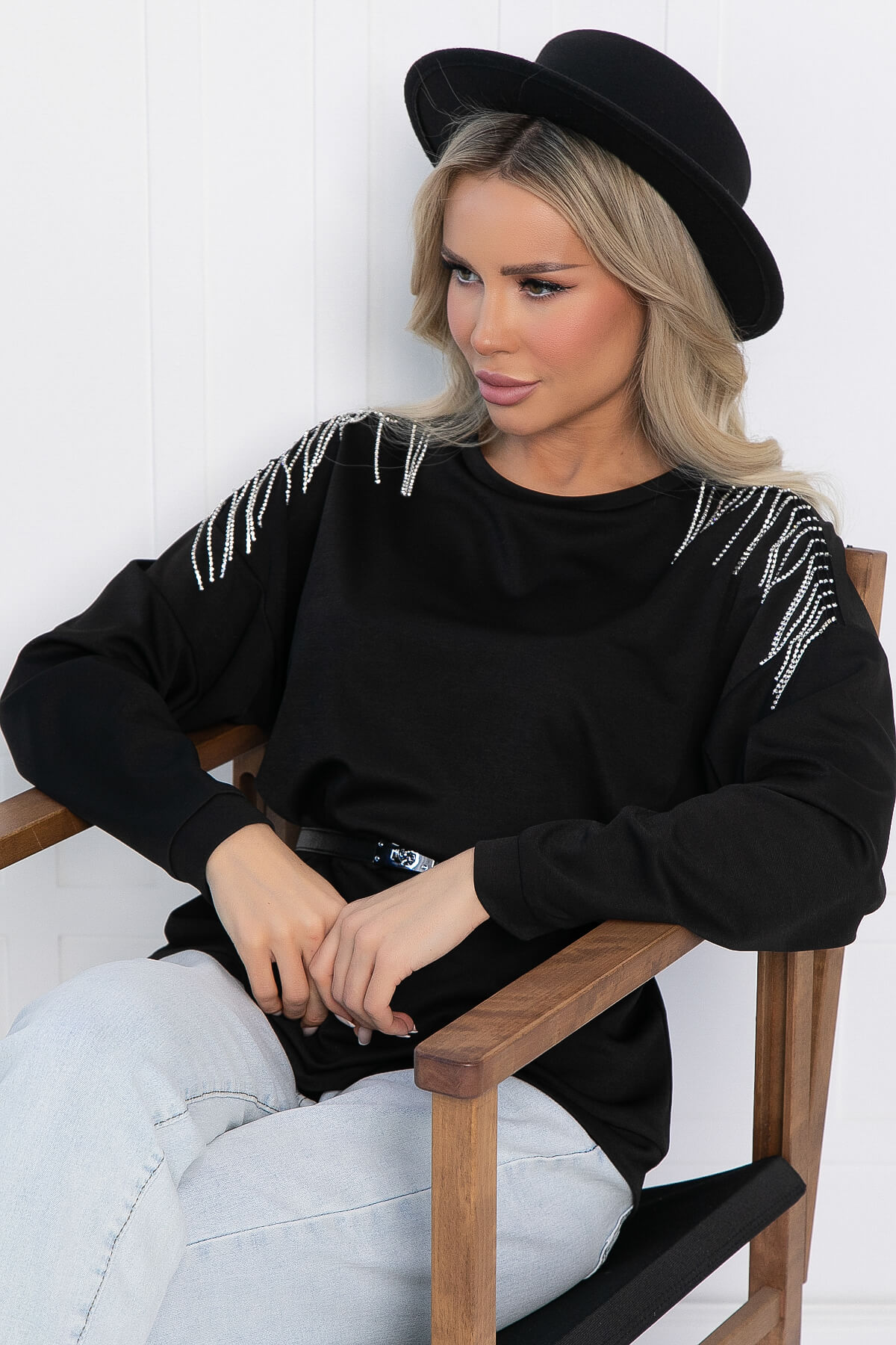 Свитшот Луана (черный) Б12737-5М