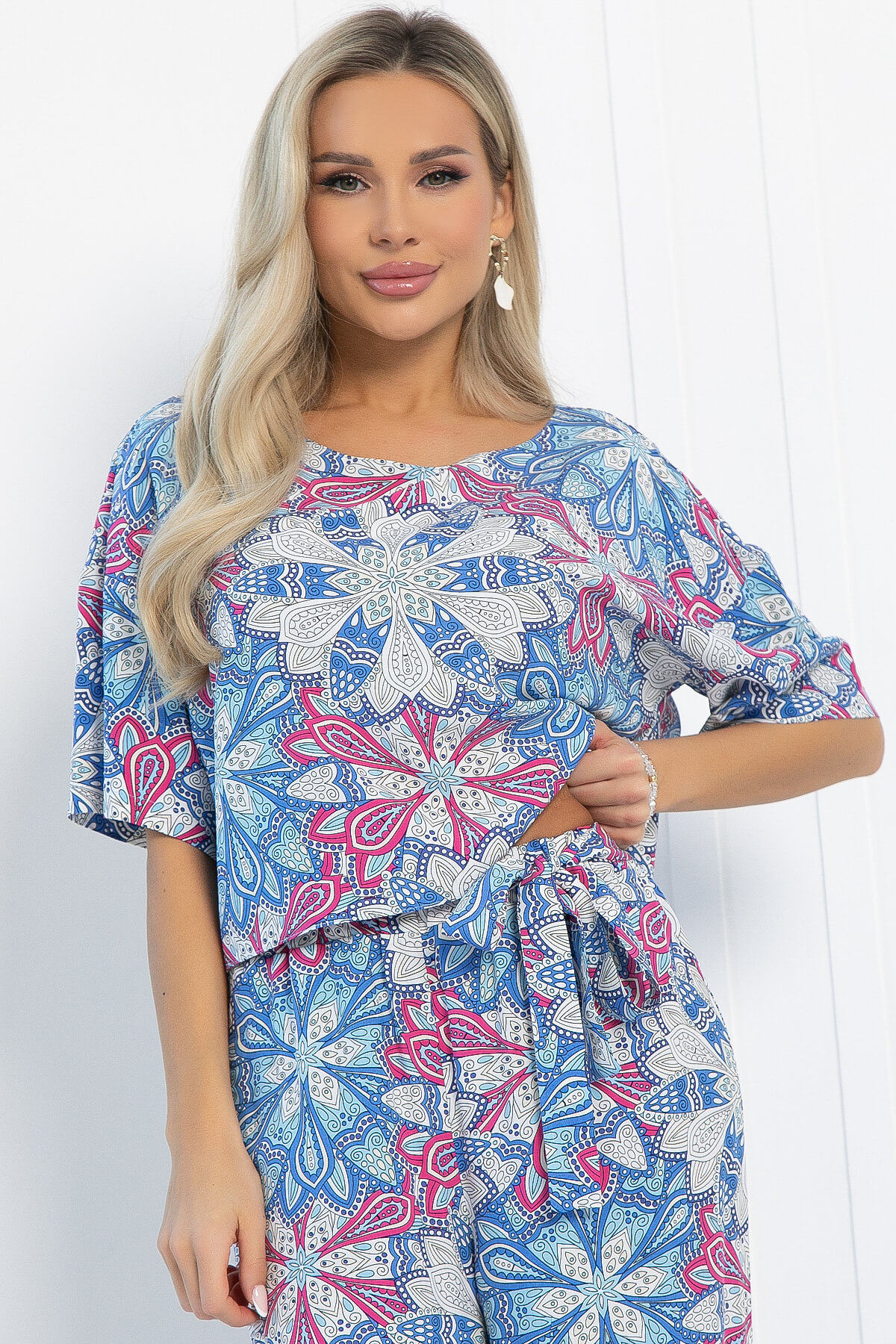 Костюм Летняя прогулка (голубой) К12967-8М