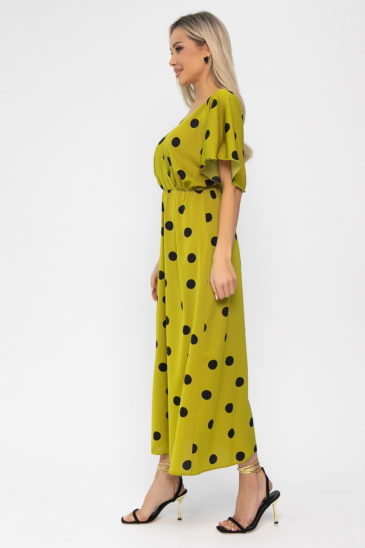 Платье Летнее настроение (лайм) П15468-7М