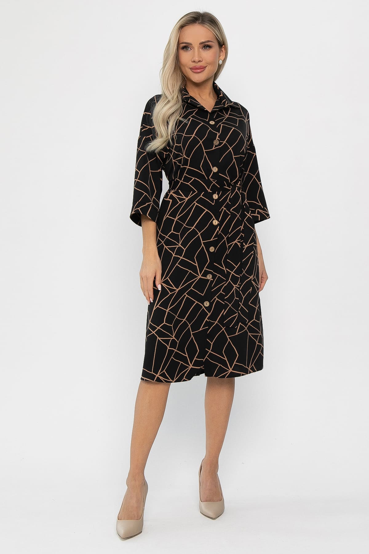 Платье Кэсси (черное) П11216