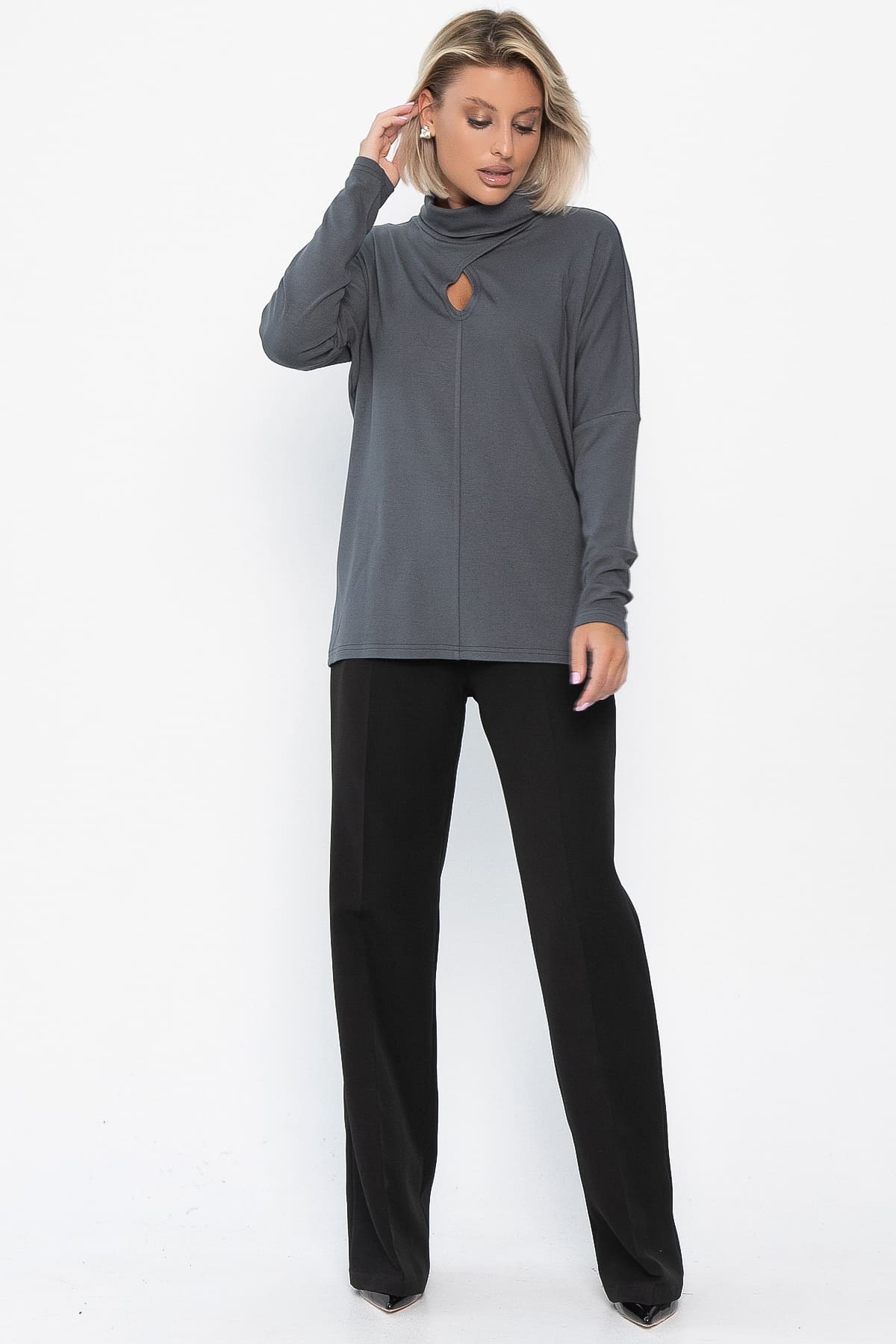 Джемпер Тринити (графит) Б14242-1М