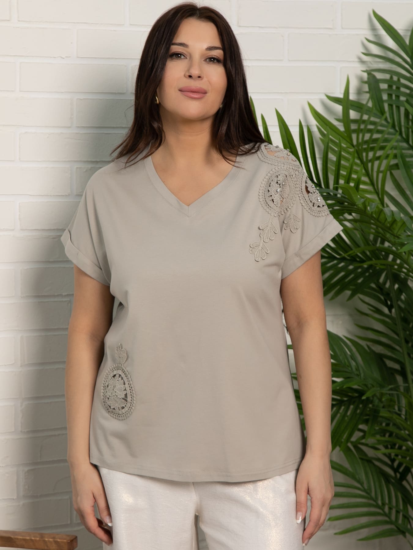 Блуза Время перемен (бежевая) Б15656-20М