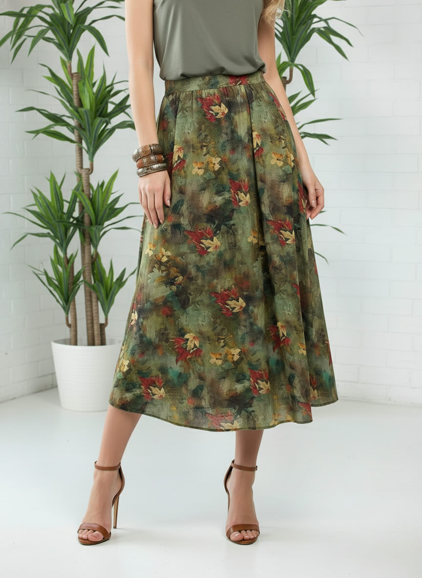 Юбка Льюис (зеленая) Ю15575-10М