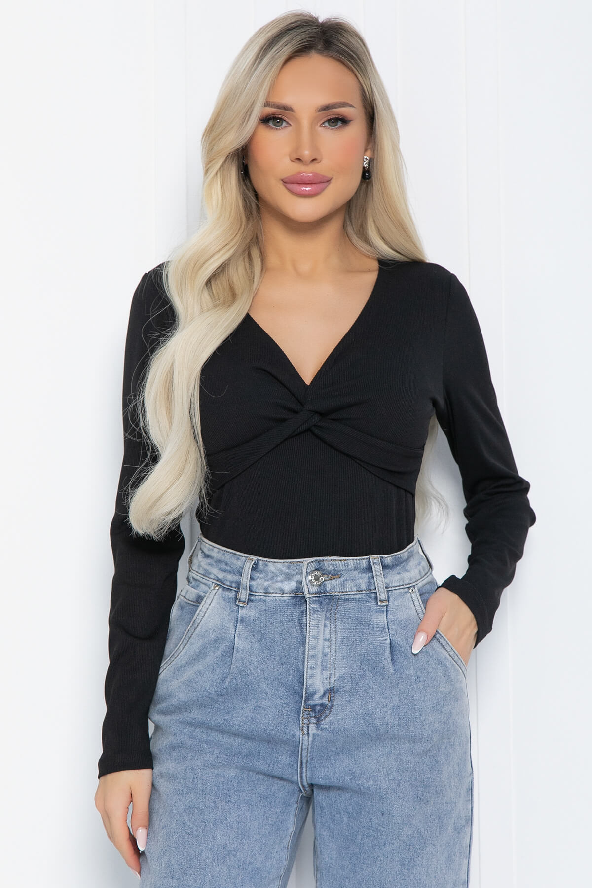 Блуза Бетти (черная) Б12427-5