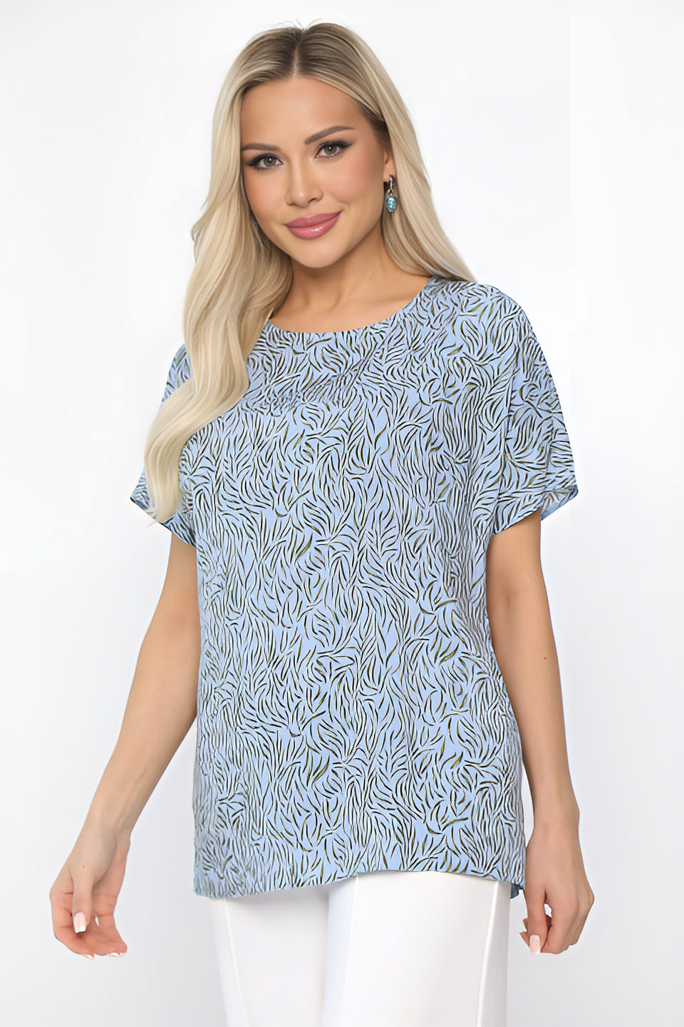 Блуза Кармен (голубая) Б13724-30М