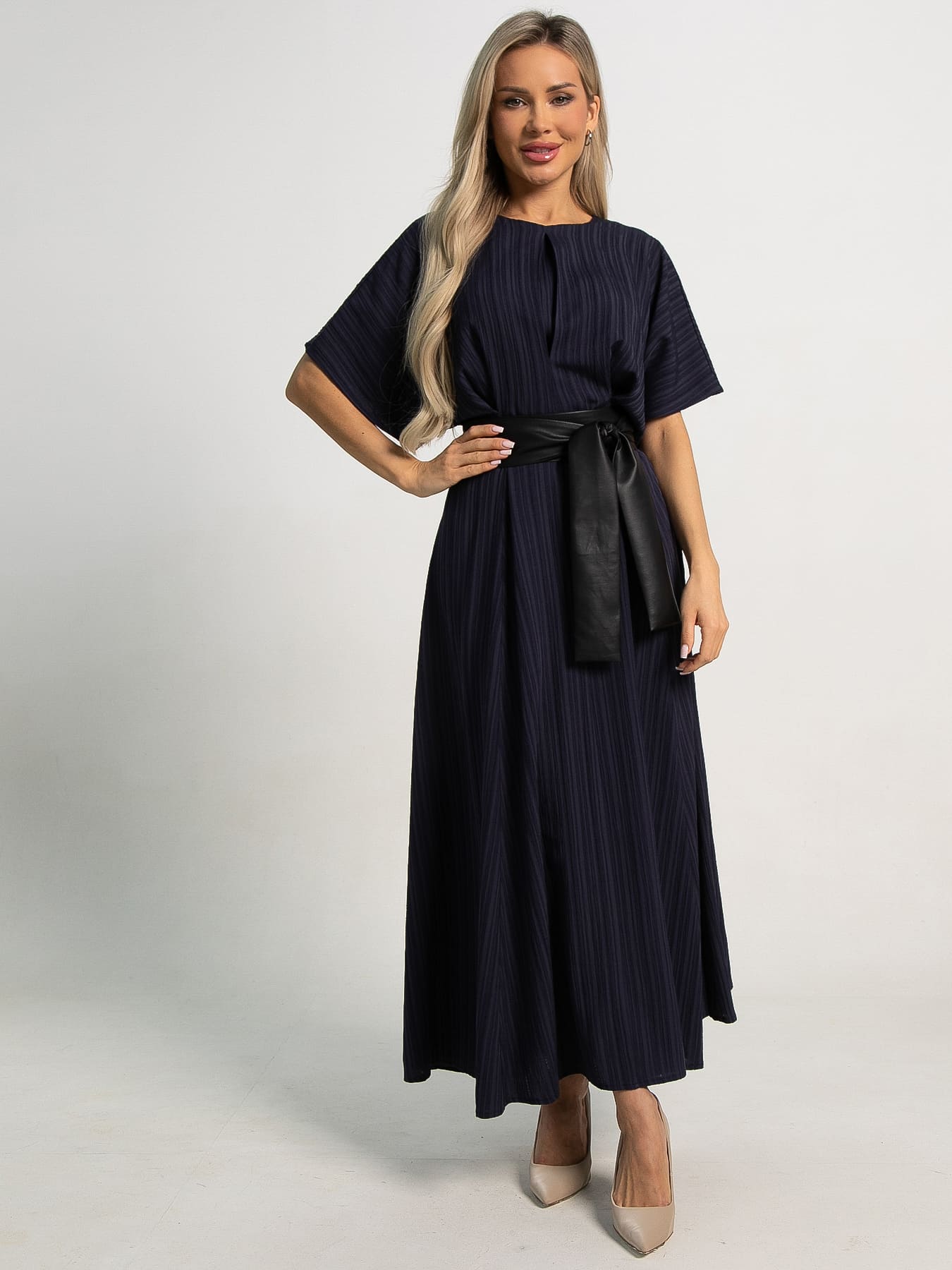 Платье Южный ветер (темно-синее) П15611-18М