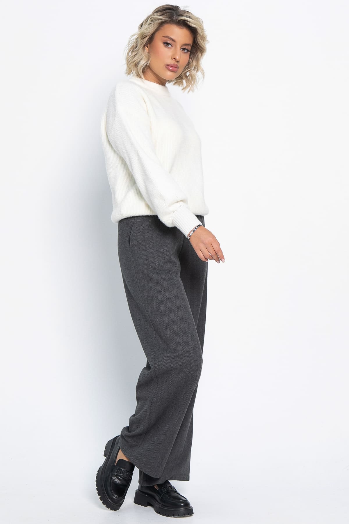 Брюки прямые Лиора (серые) Б15006-8М