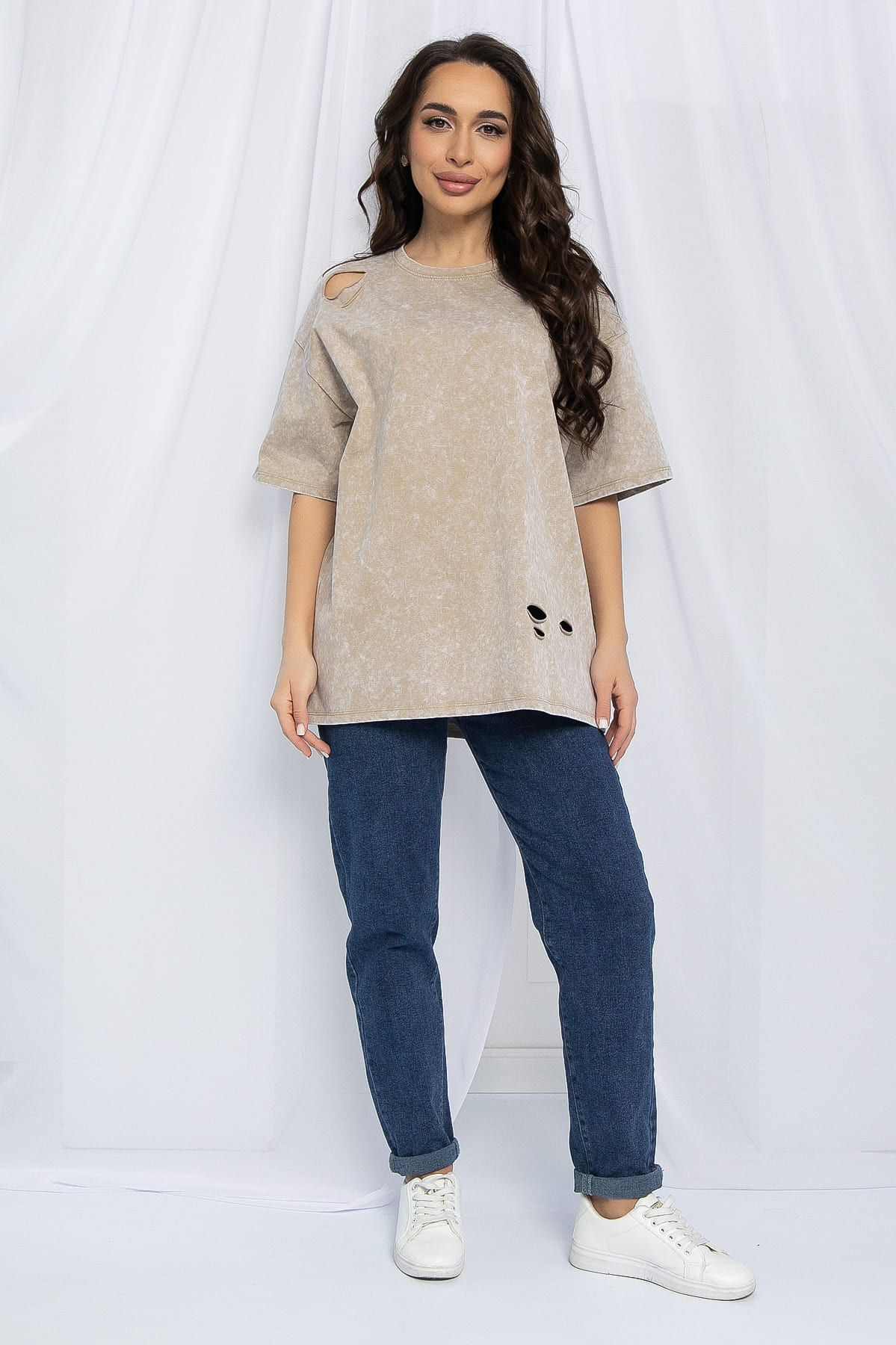 Футболка Микель (бежевая) Б13121-20М