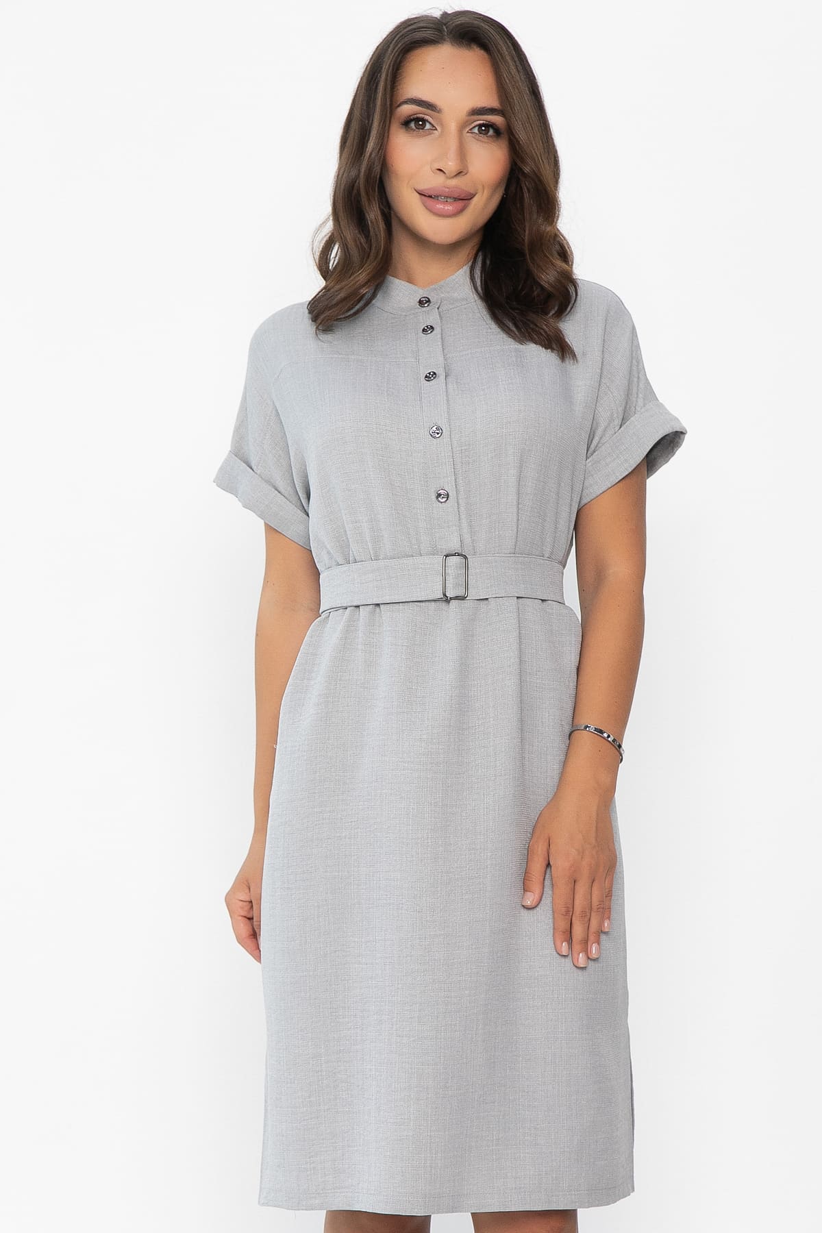 Платье Бон вояж (светло-серое) П14023-41М