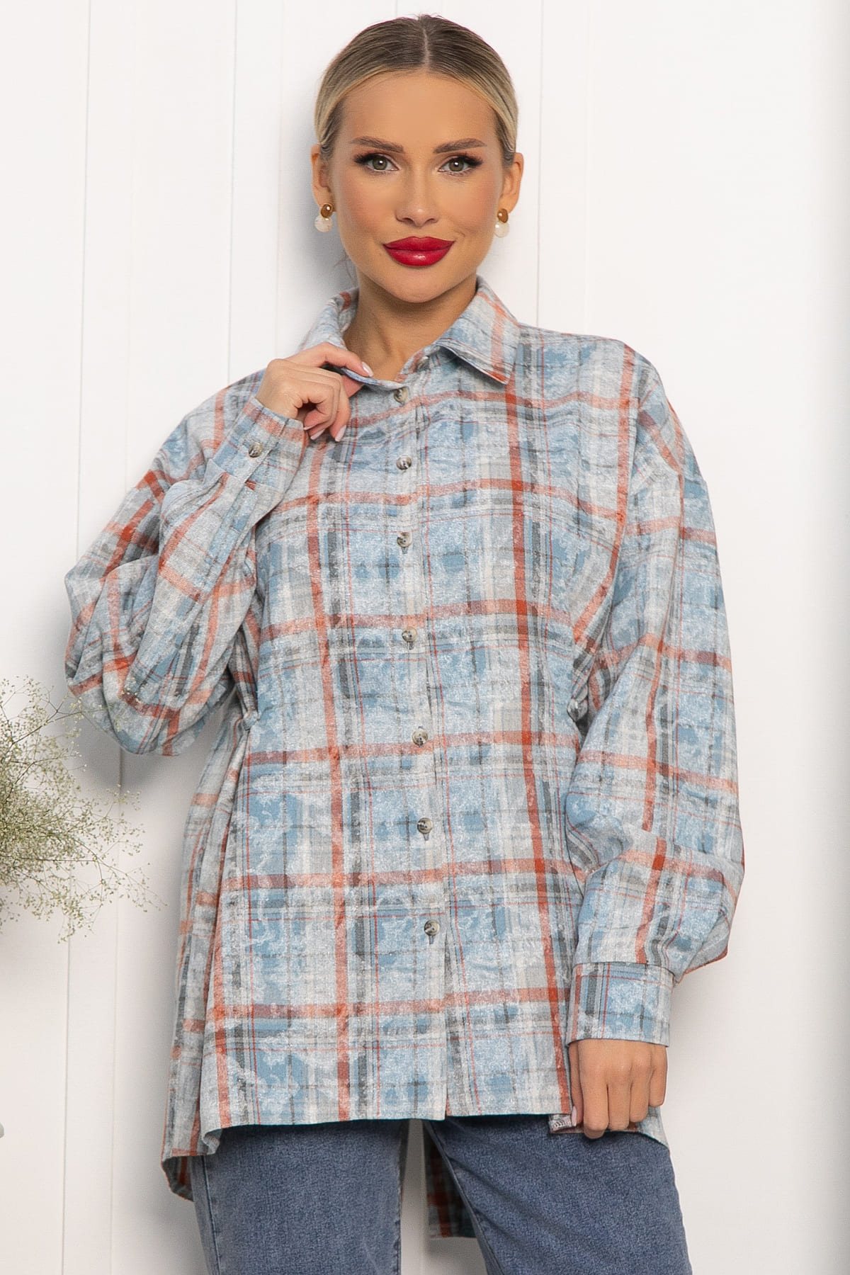 Рубашка Скай (голубая) Б14195-5М