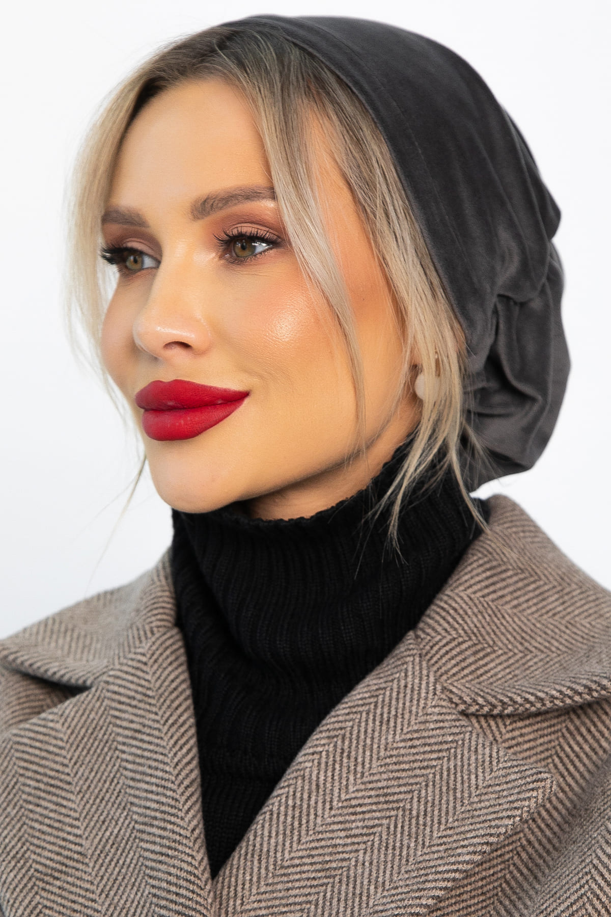 Чалма с резинкой (серая) ЧР12-23М