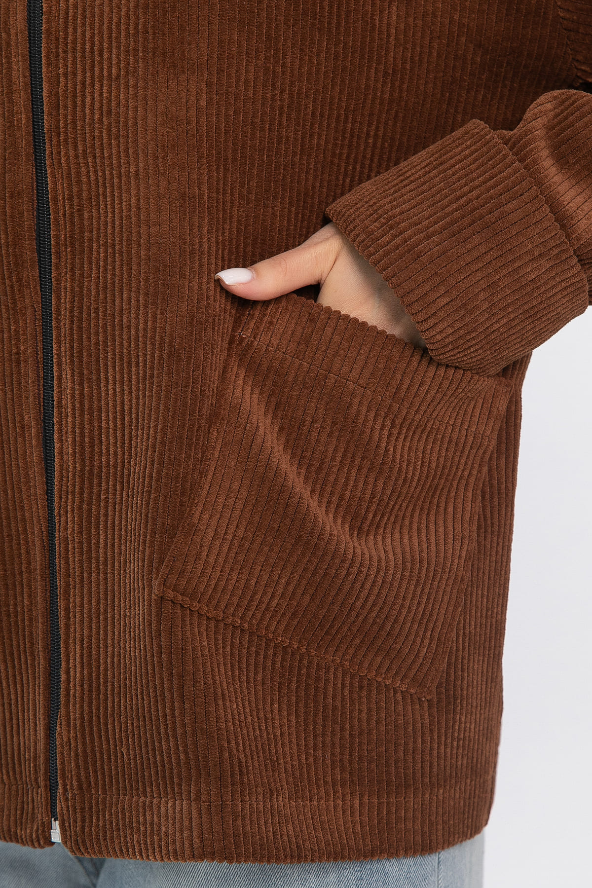 Жакет вельветовый Реджина (коричневый) Б14563-9М