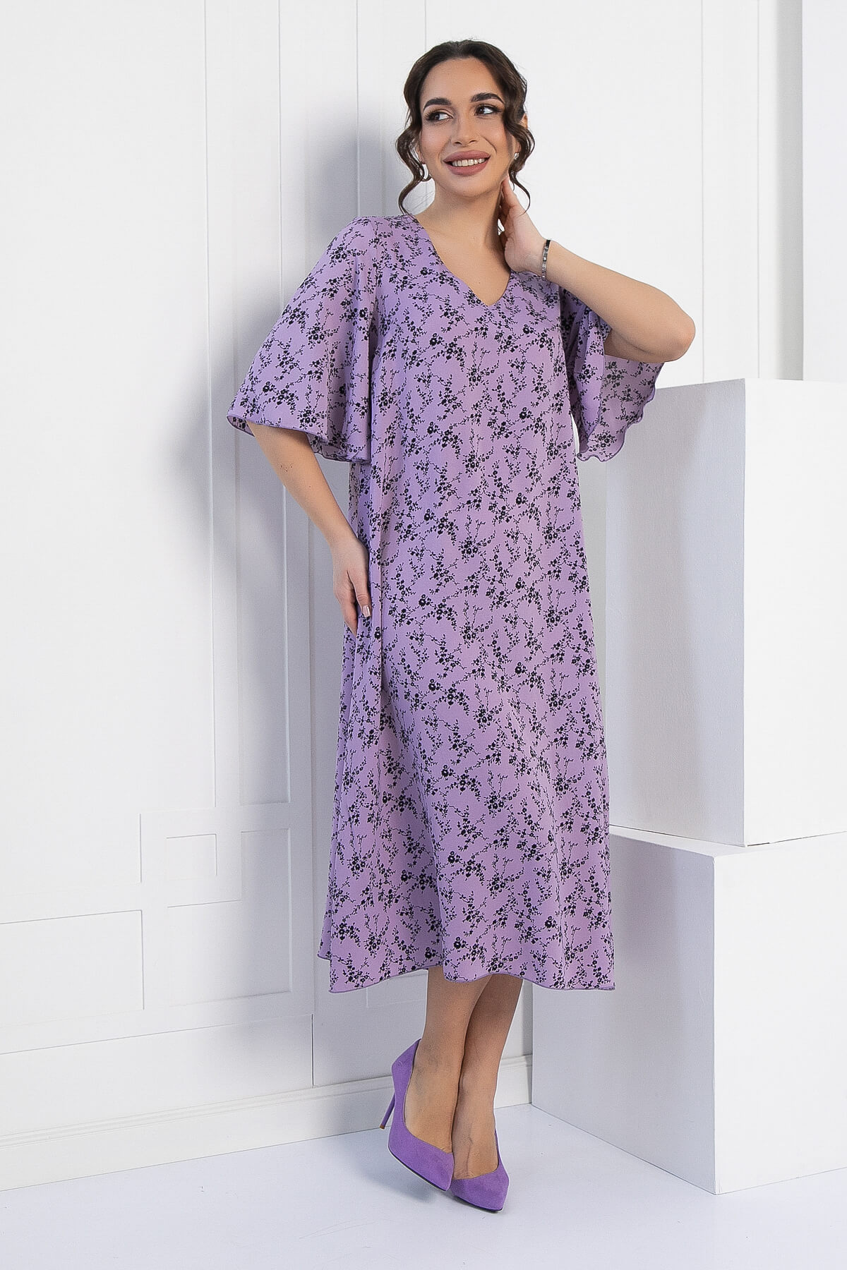 Платье Натали (фиолетовое) П12731-21М