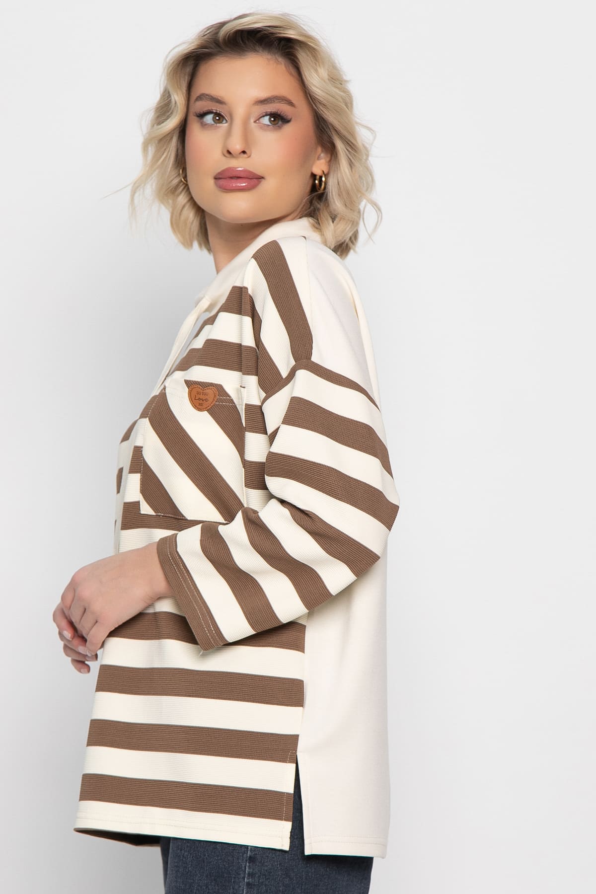 Джемпер Сафира (бежево-коричневый) Б14959-18М