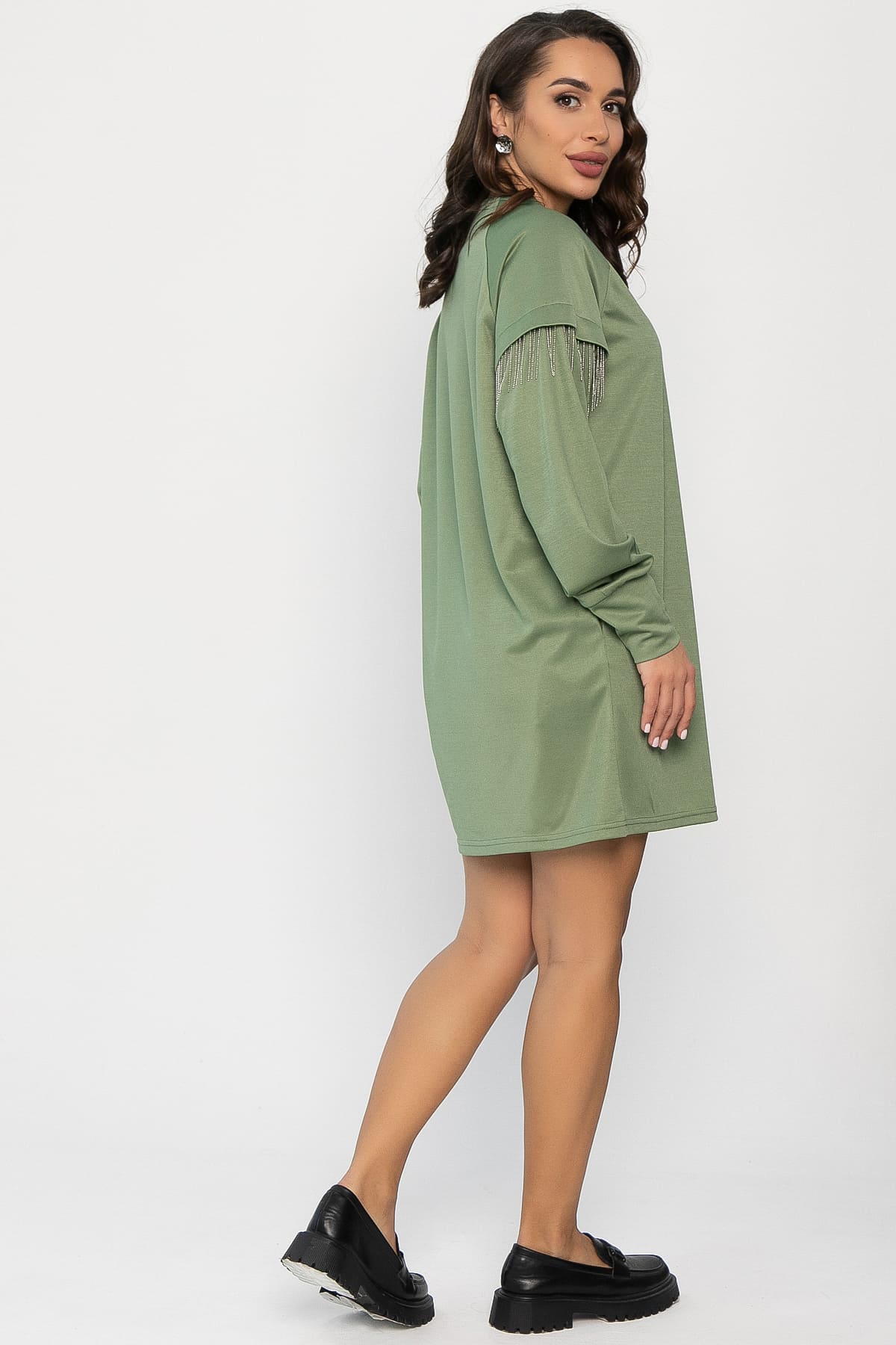 Платье Стелла (оливковое) П14230-5М