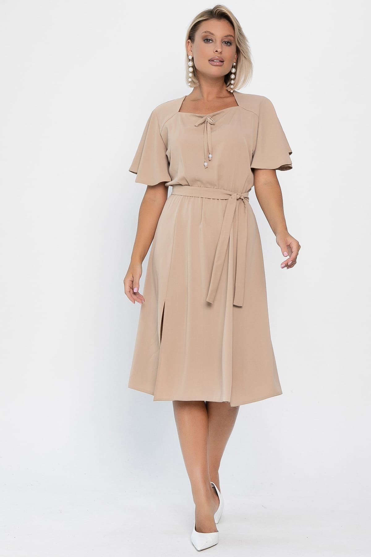 Платье Трепет любви (бежевое) П13917-39М
