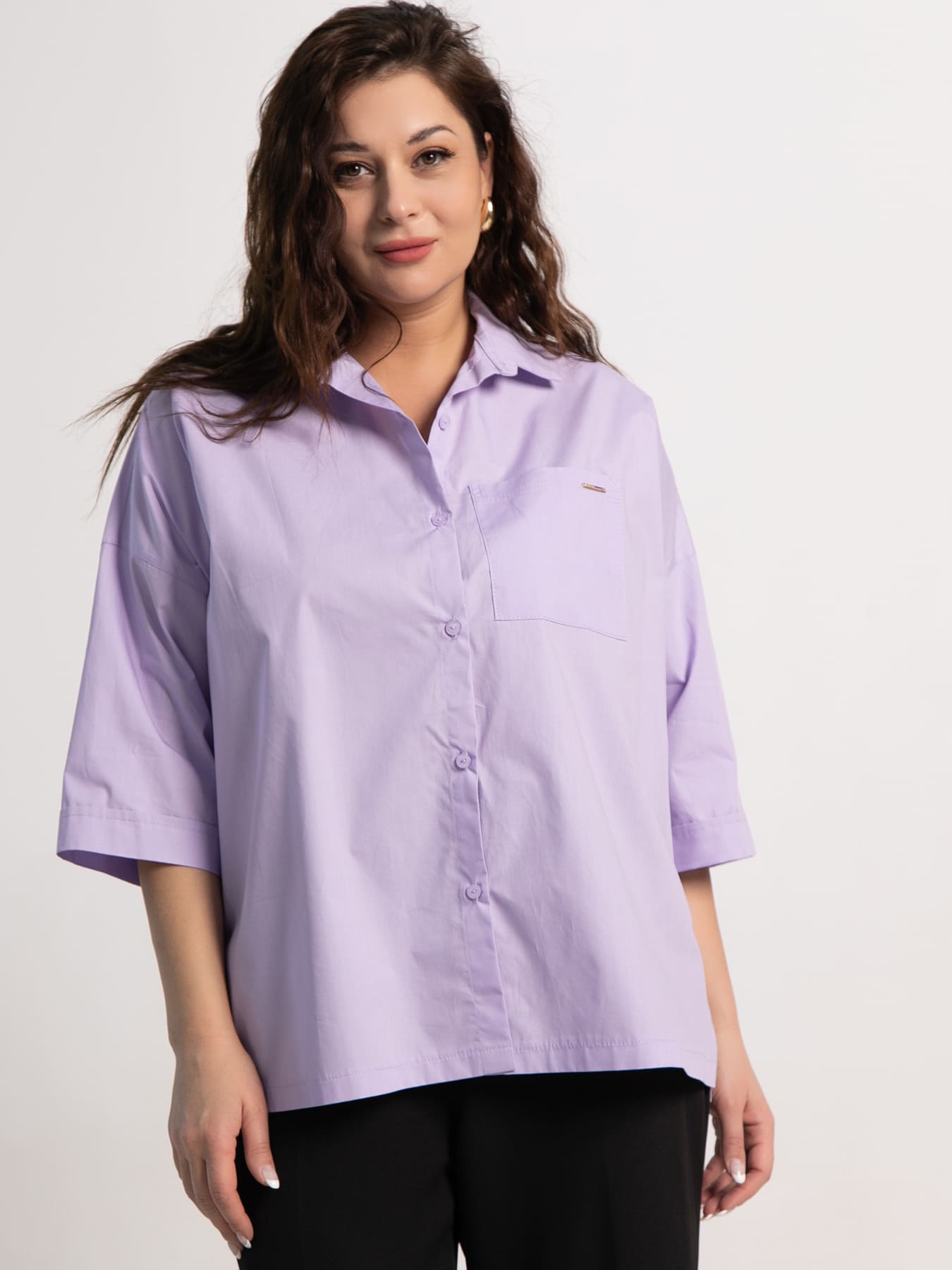 Рубашка Восход (светло-сиреневая) Б15233-24М