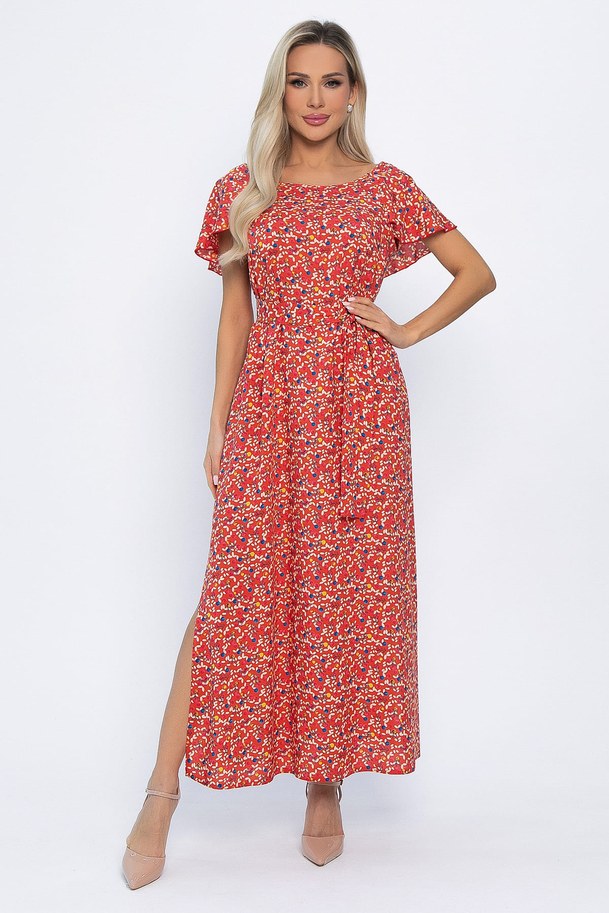 Платье Вечер свиданий (красное) П13829-16М