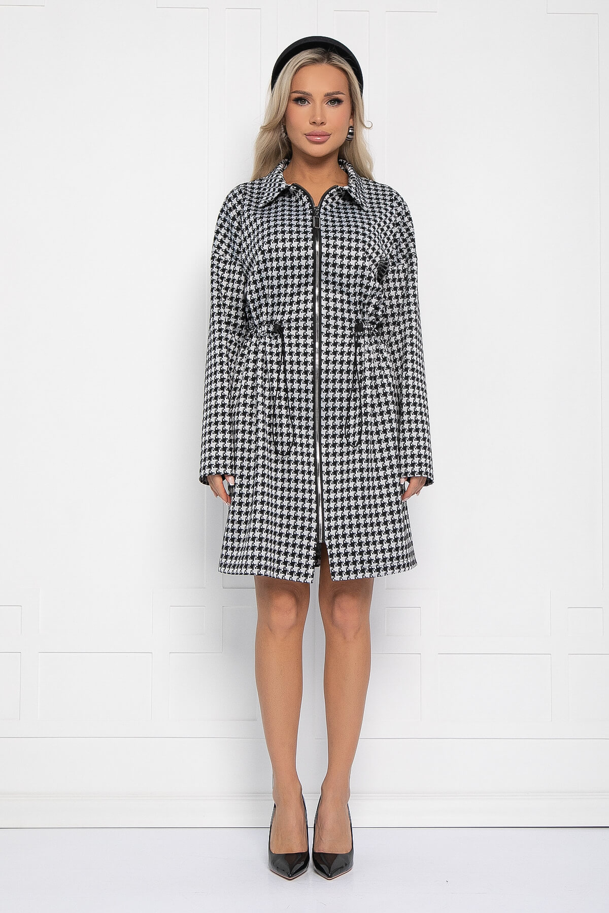 Платье Зарина (черно-белое) П14227-5М