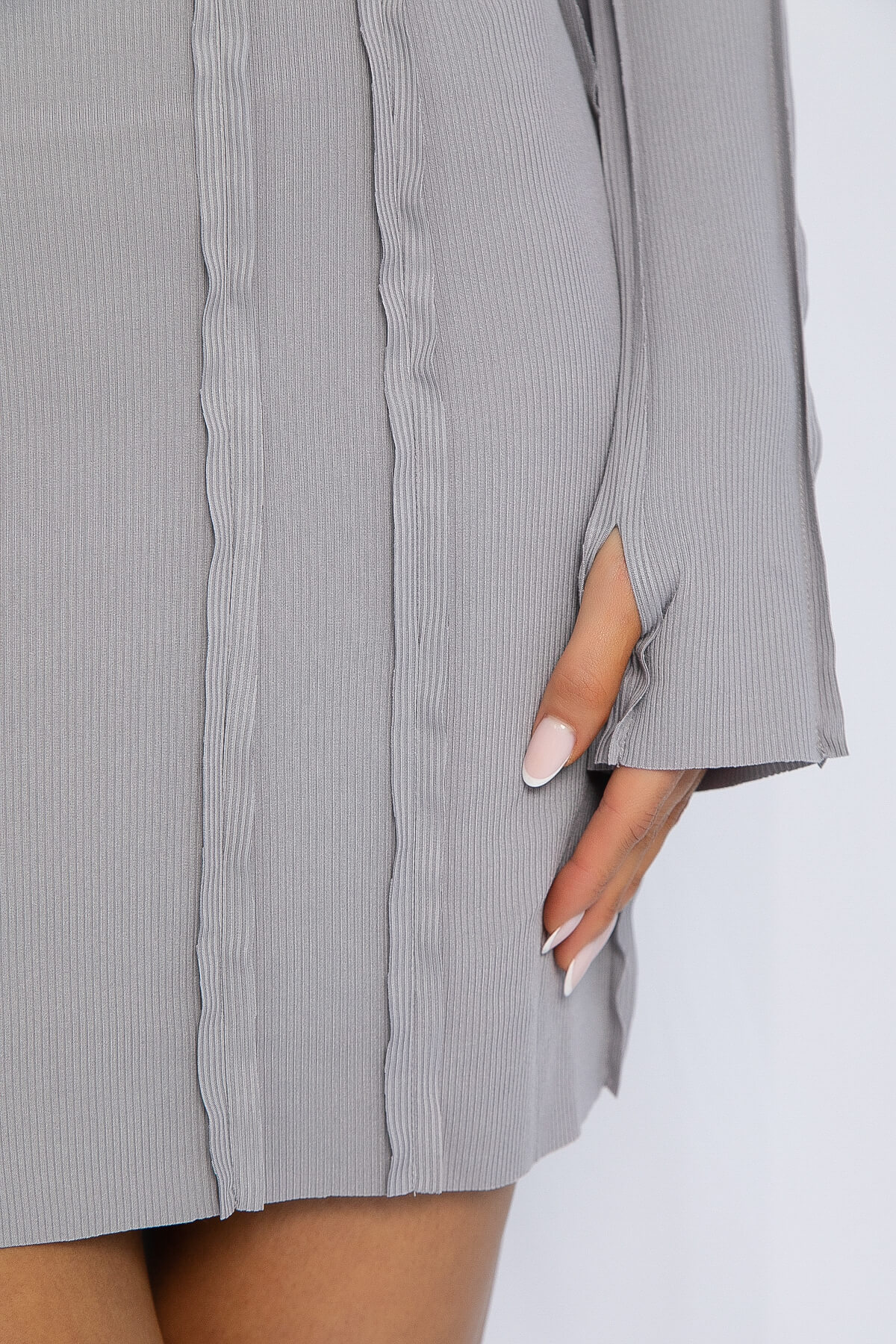 Платье Молли (светло-графитовое) П13140-46М