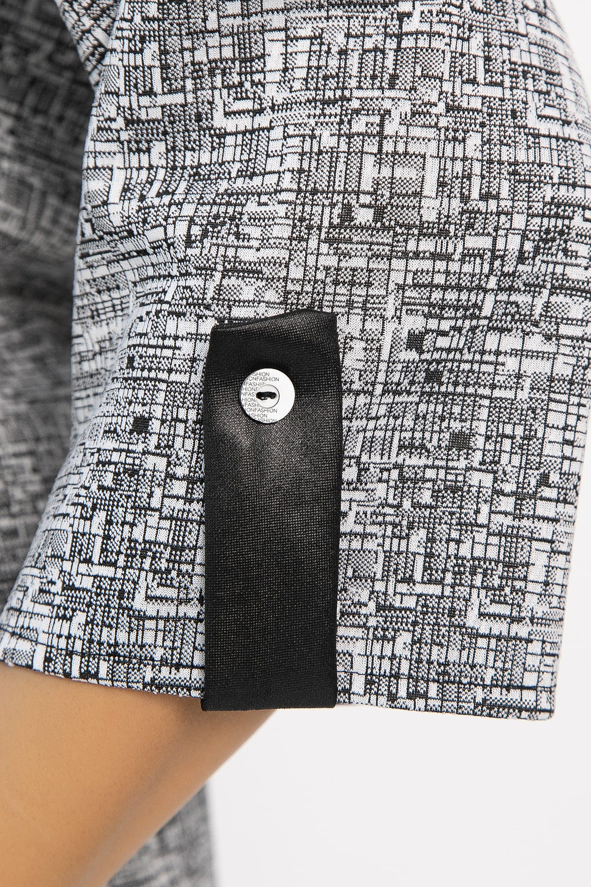 Блуза Лариса (серая) Б14312-18М