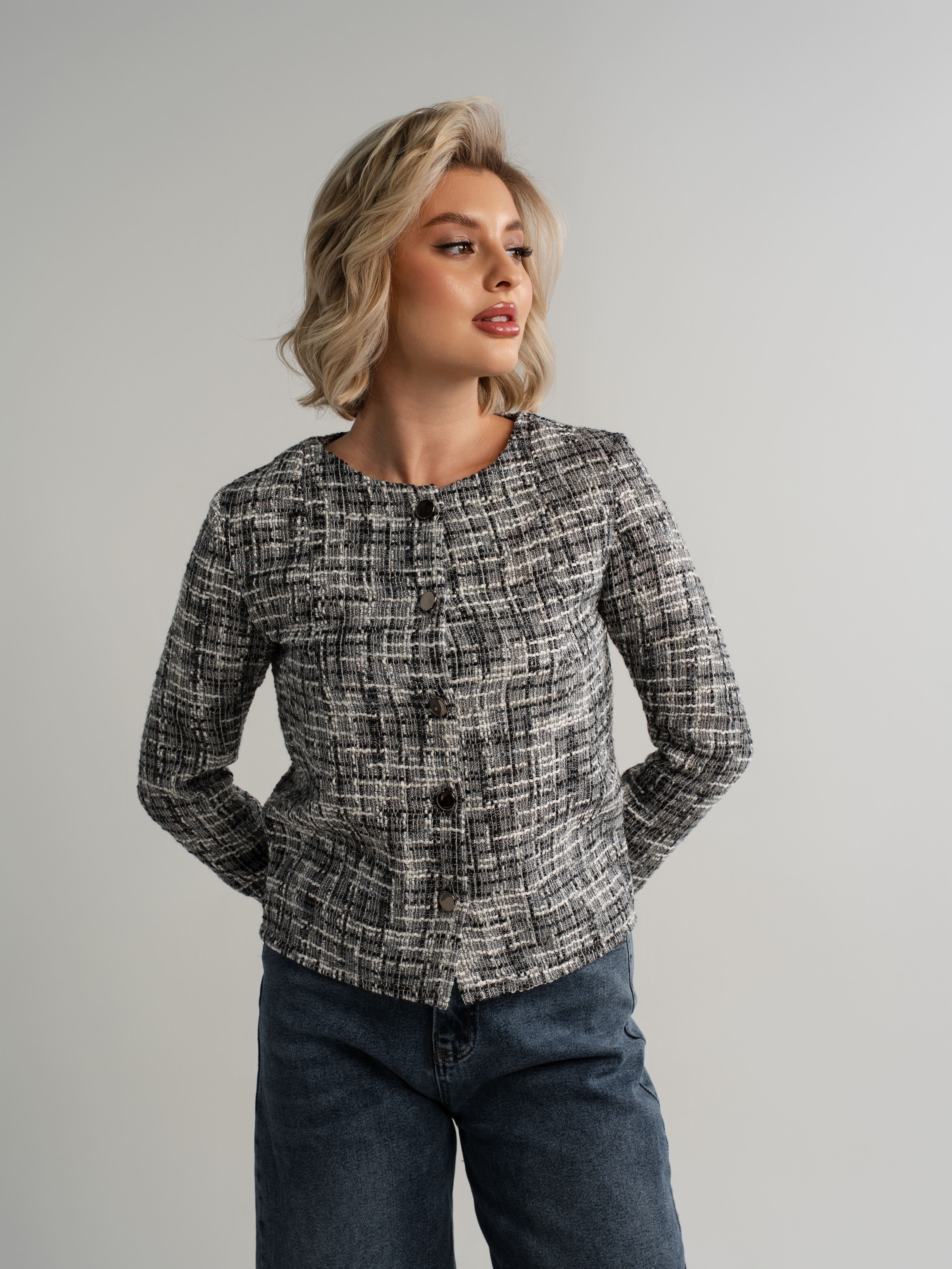 Костюм с брюками Марлин (серый) К15120-10М