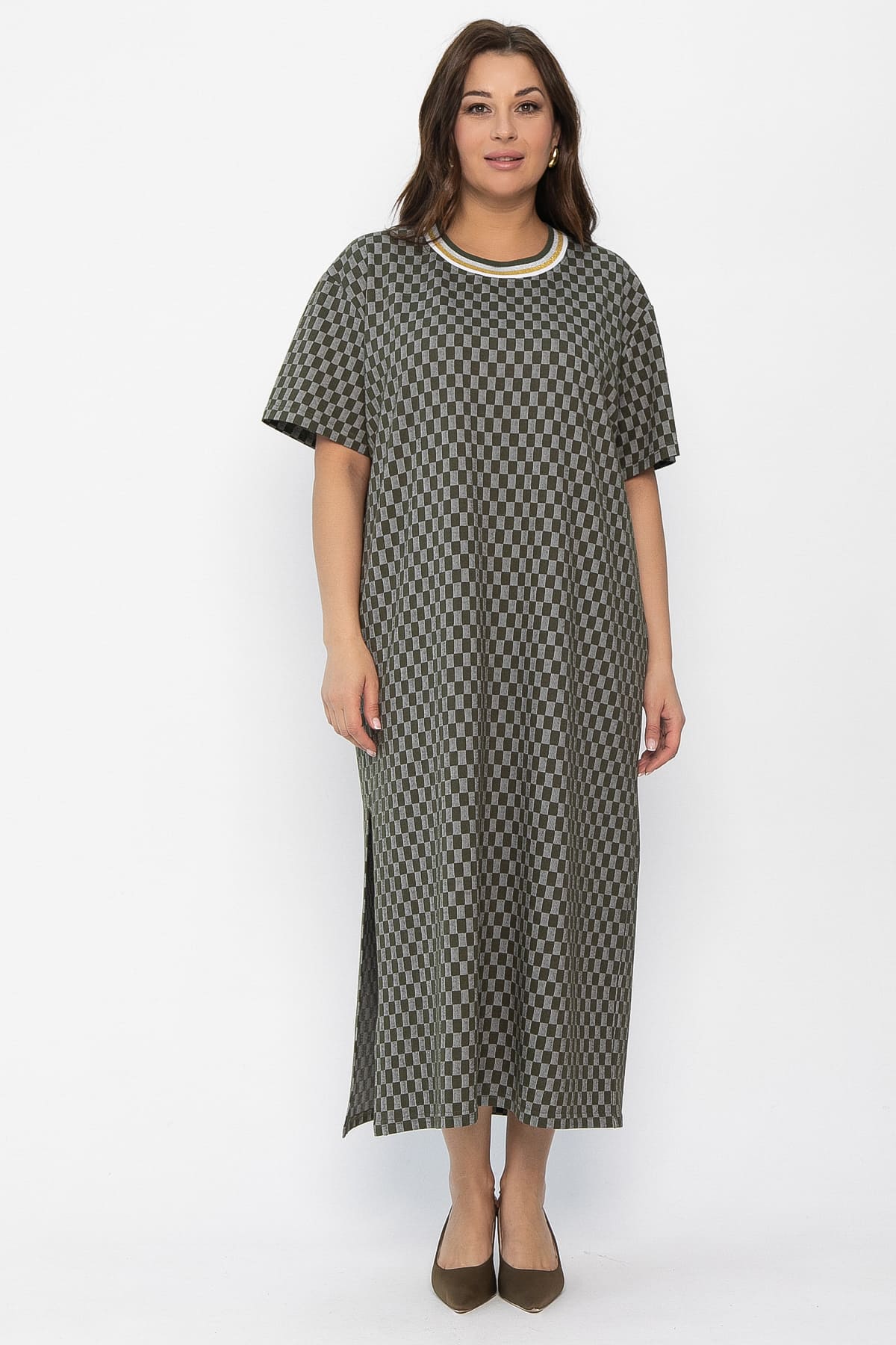 Платье Ривьера (хаки) П13867-1М