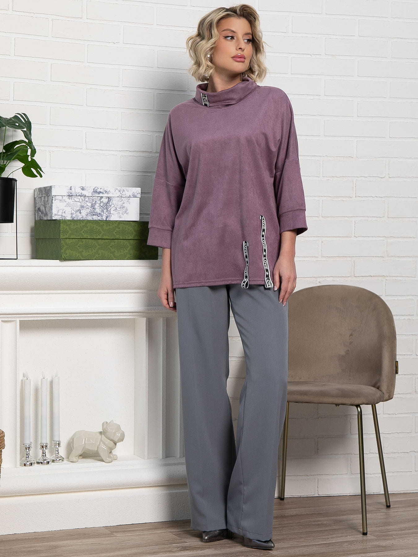 Джемпер Темп города (лиловый) Б15141-4М