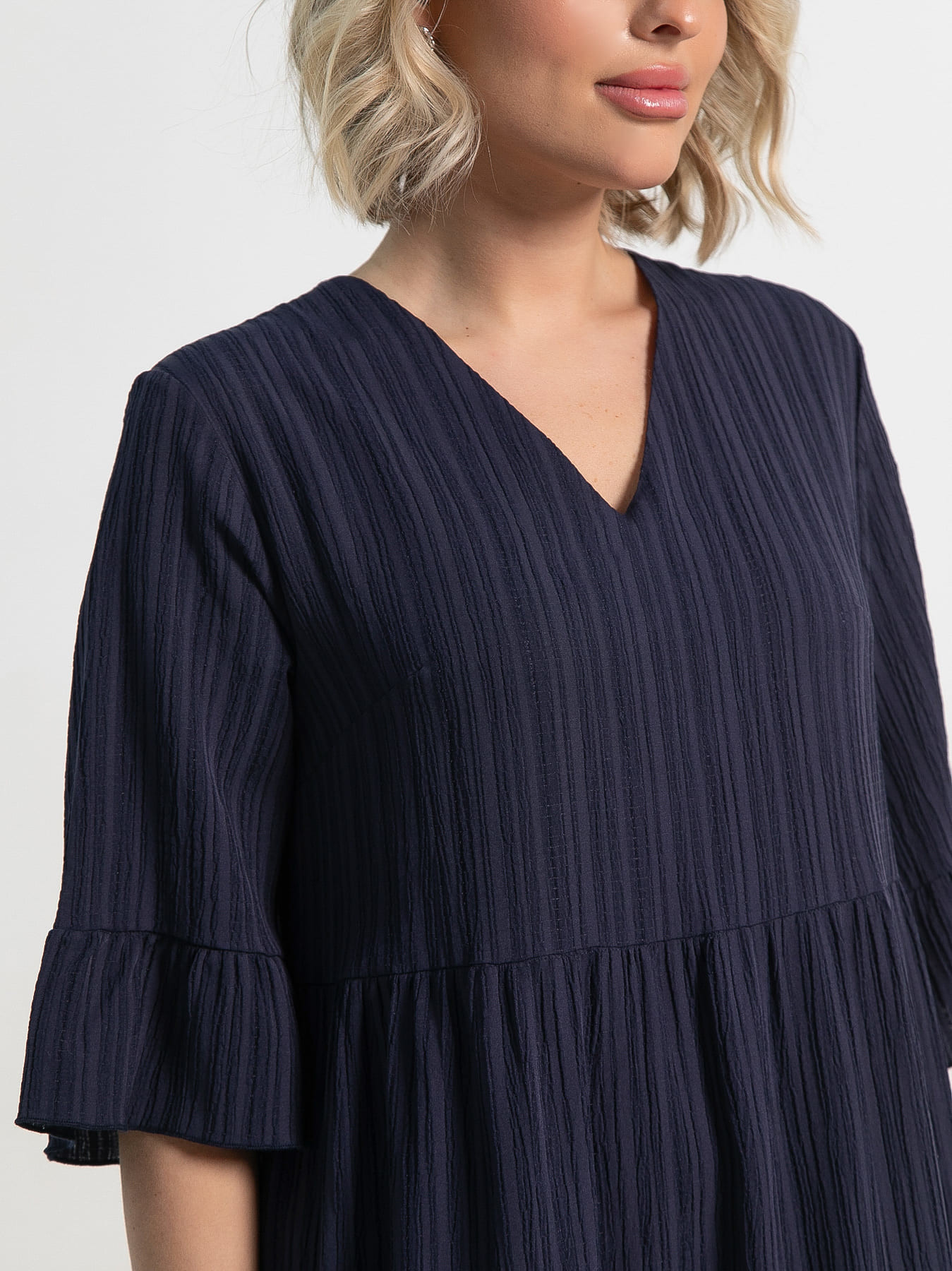 Платье бохо Марисоль (темно-синее) П15387-8М