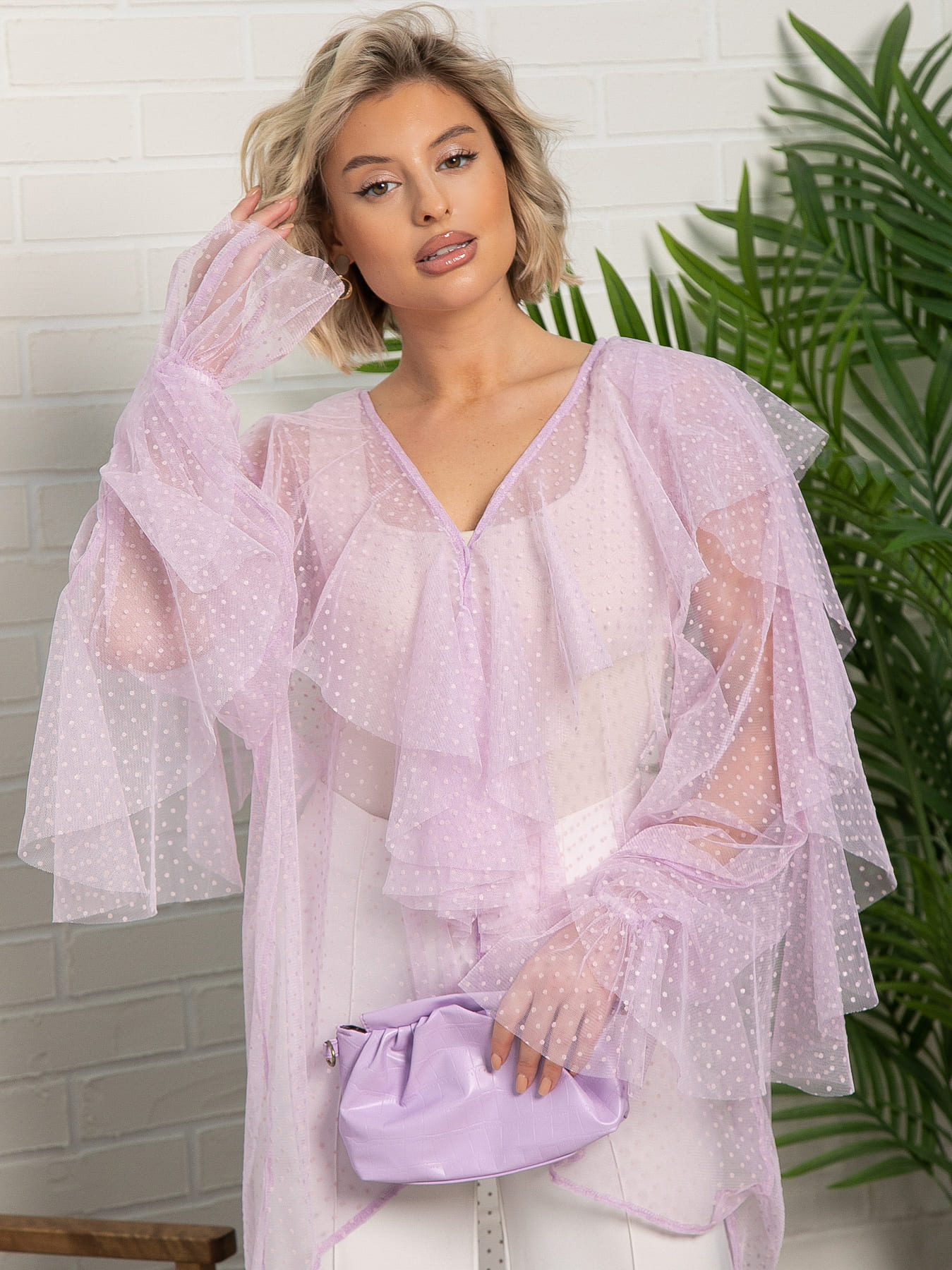 Блуза Диантус (сиреневая) Б15549-39М