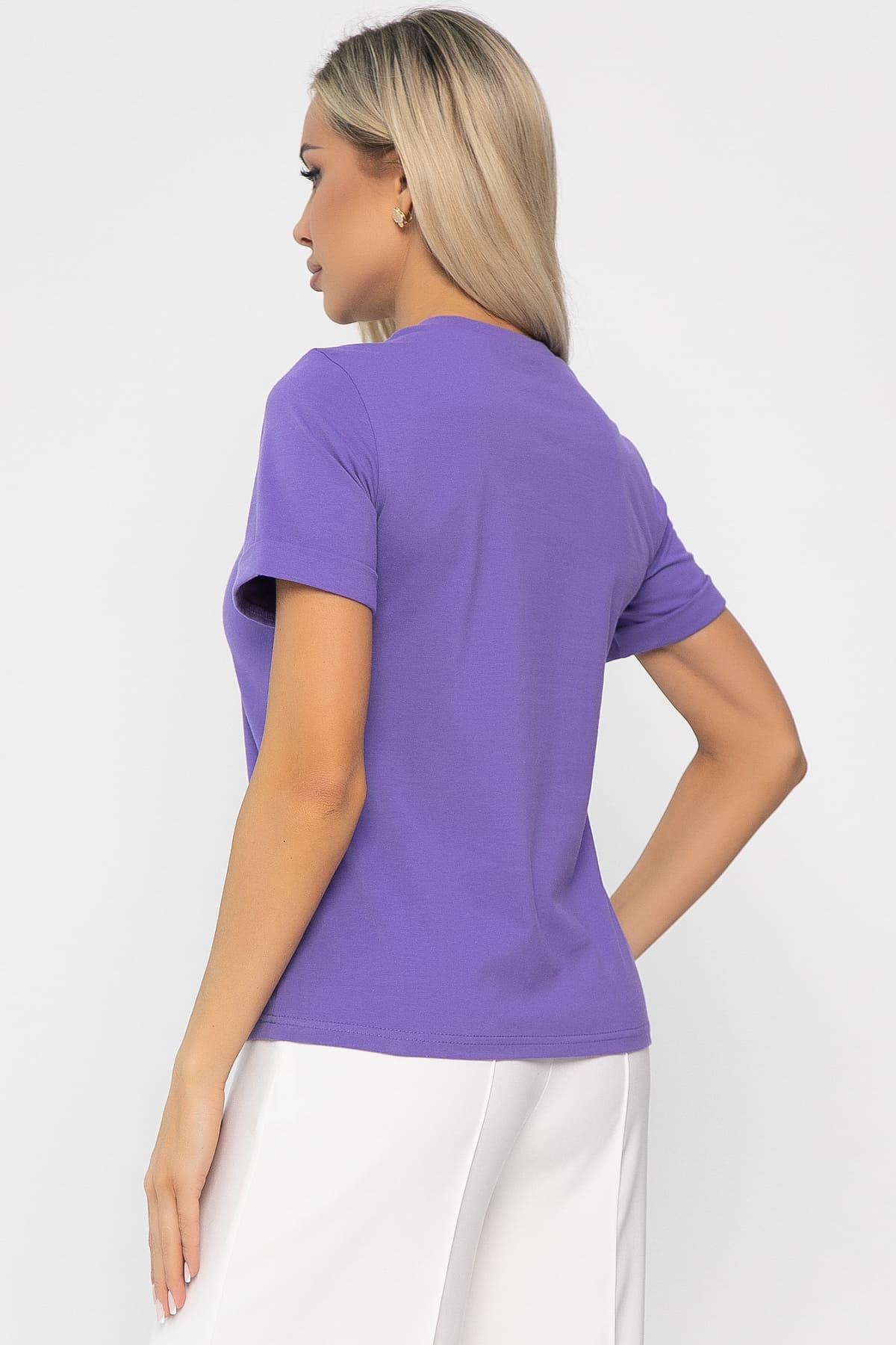 Футболка Дорис (фиолетовая) Б13671-50М