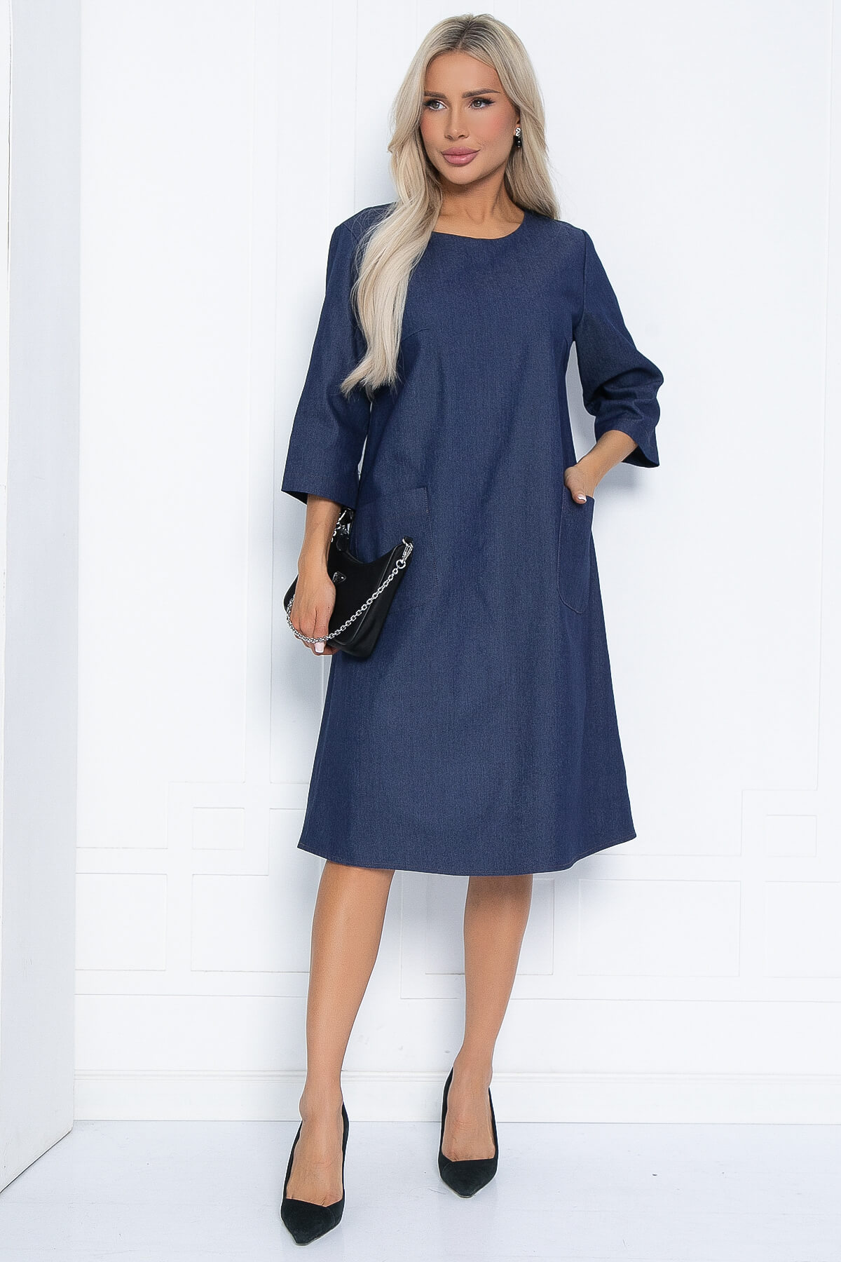 Платье Рита НЬЮ (джинс) П12440-2