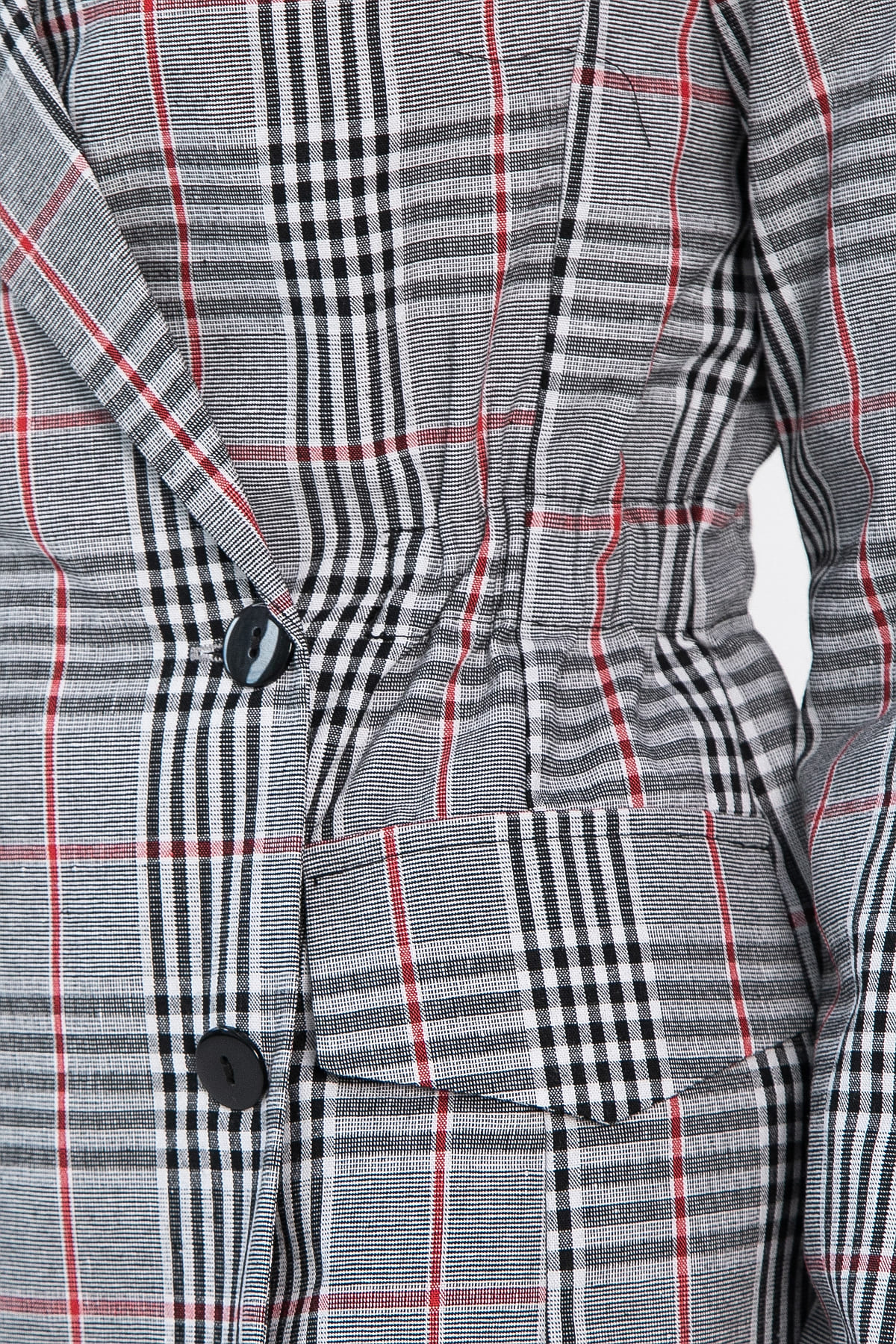 Пиджак Бренда (серый/клетка) Б14124-33М