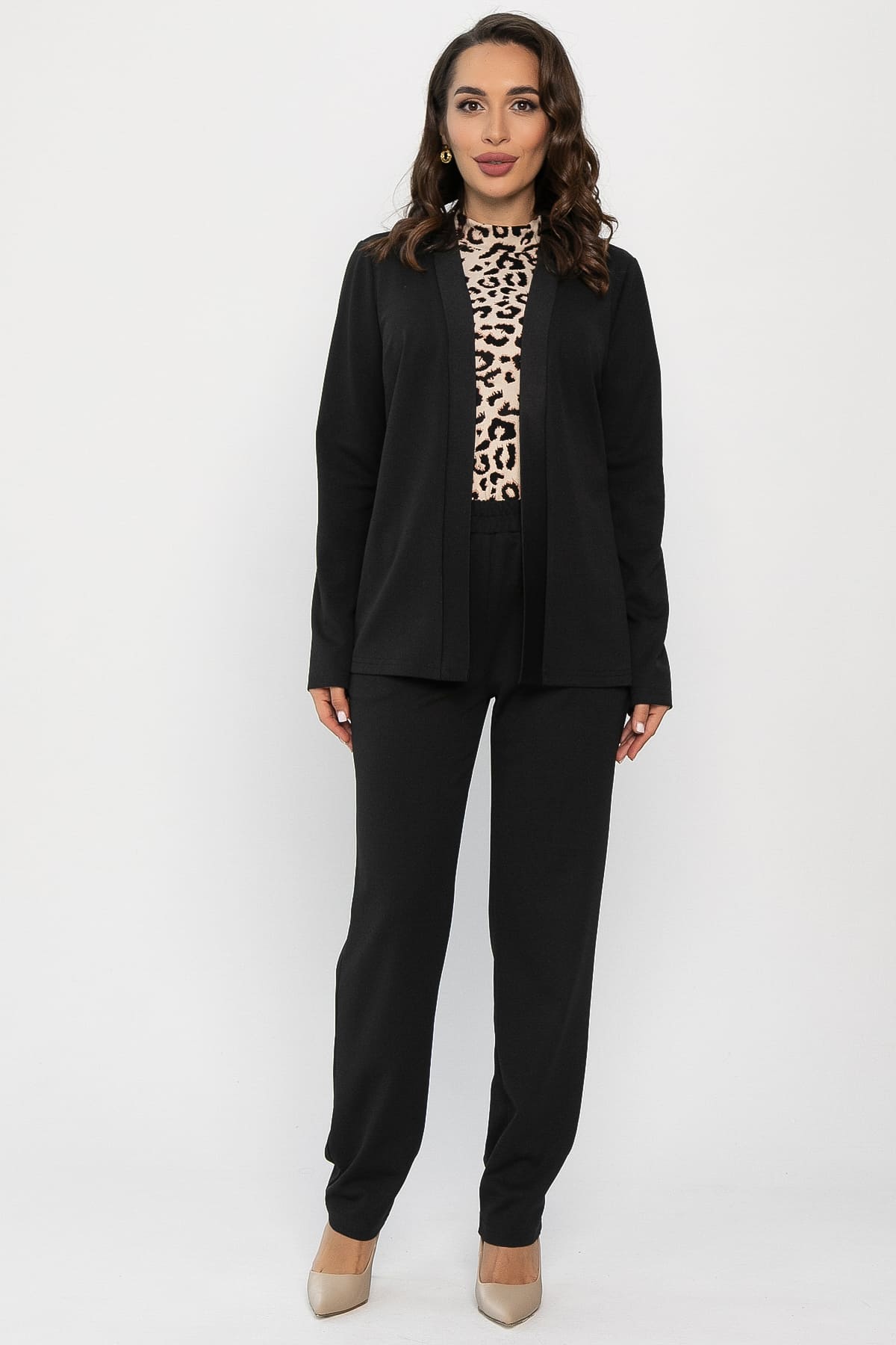 Костюм брючный Альпия (черный) К14301-9М