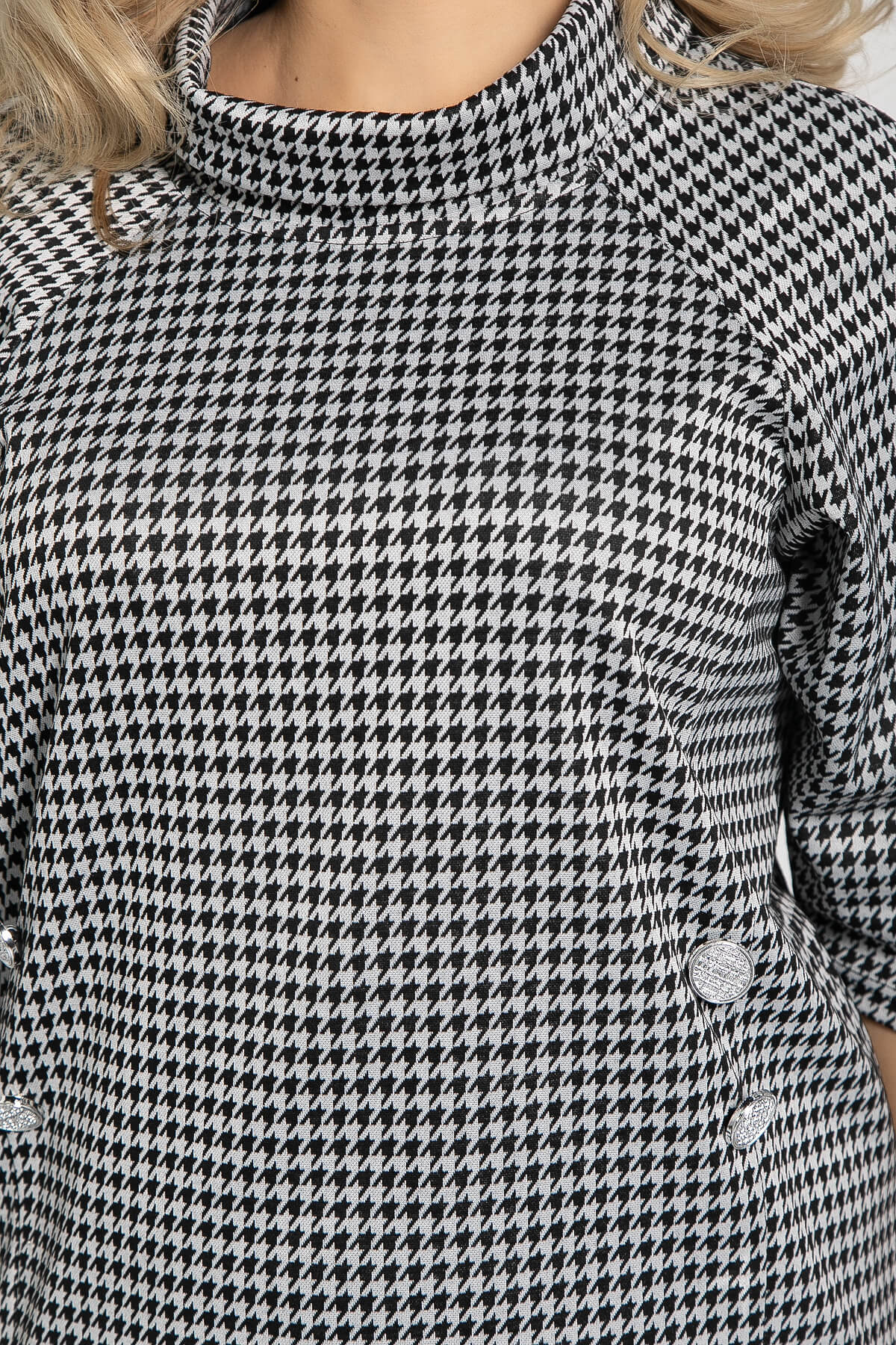 Платье Конфетти (черно-белое) П12688-18