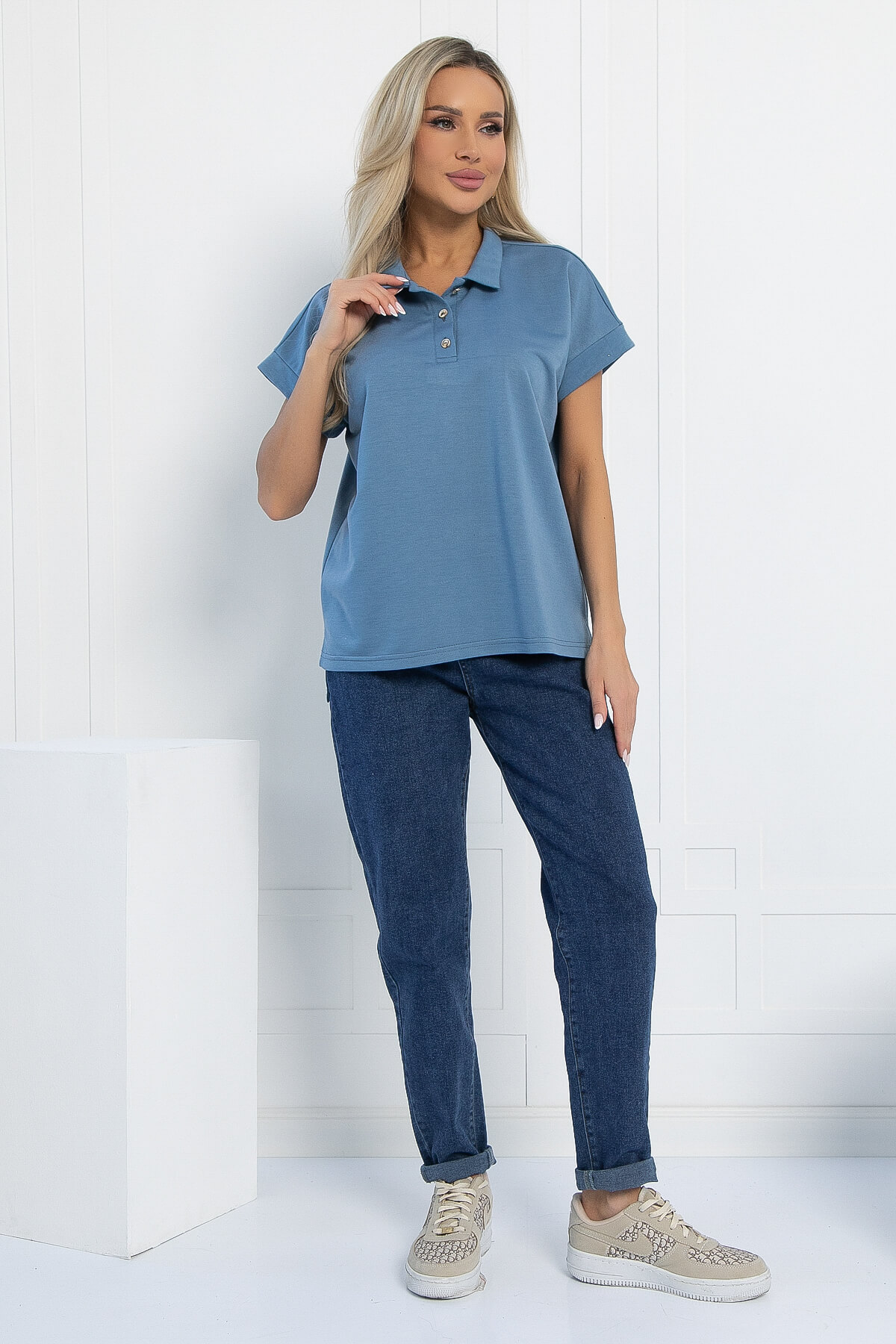 Поло Юлиана (синее) Б13071-10М