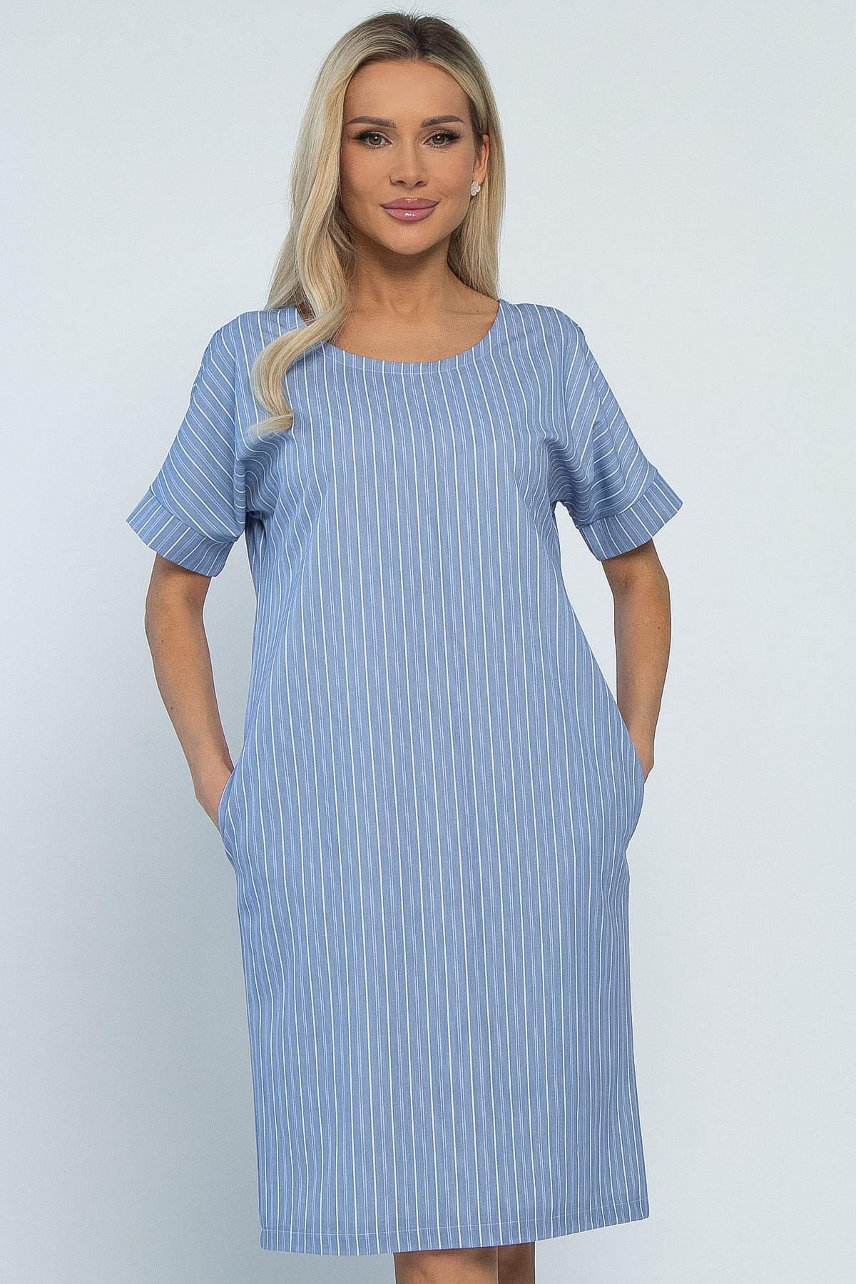 Платье Покоряя сердца (джинс) П13460-1М