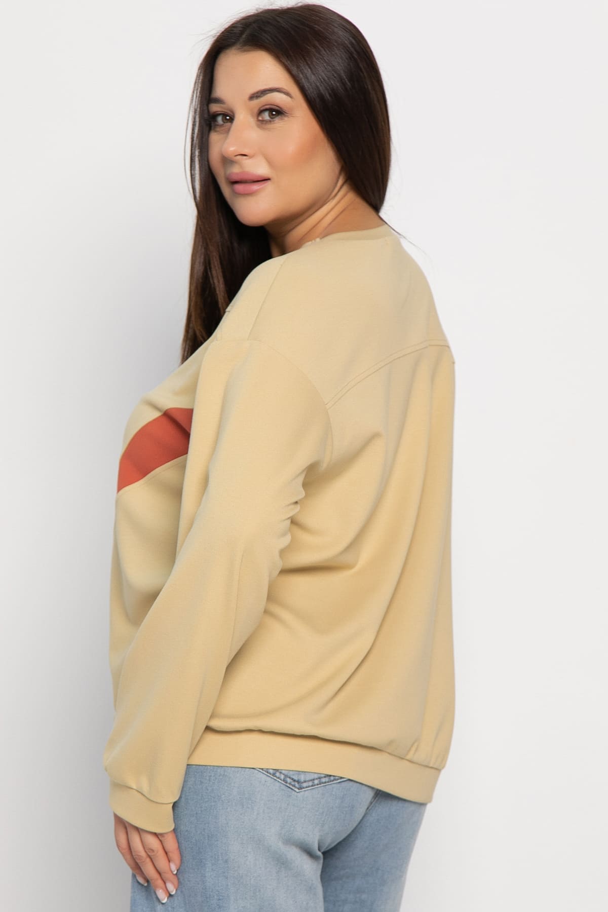 Свитшот Ритм города (бежевый) Б15005-3М