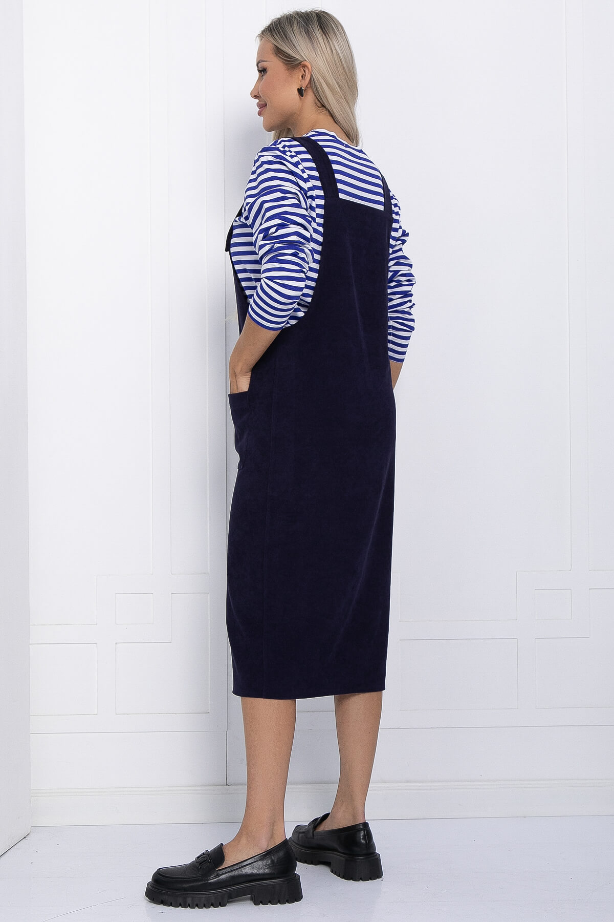 Сарафан Вельвета (синий) П12253-2