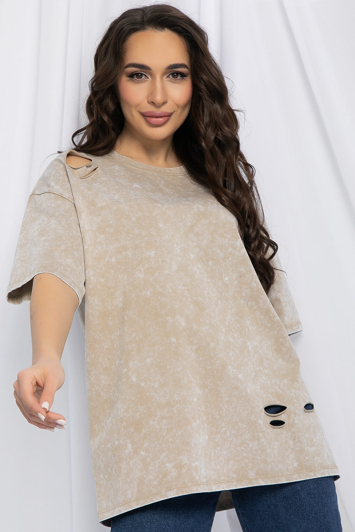 Футболка Микель (бежевая) Б13121-20М