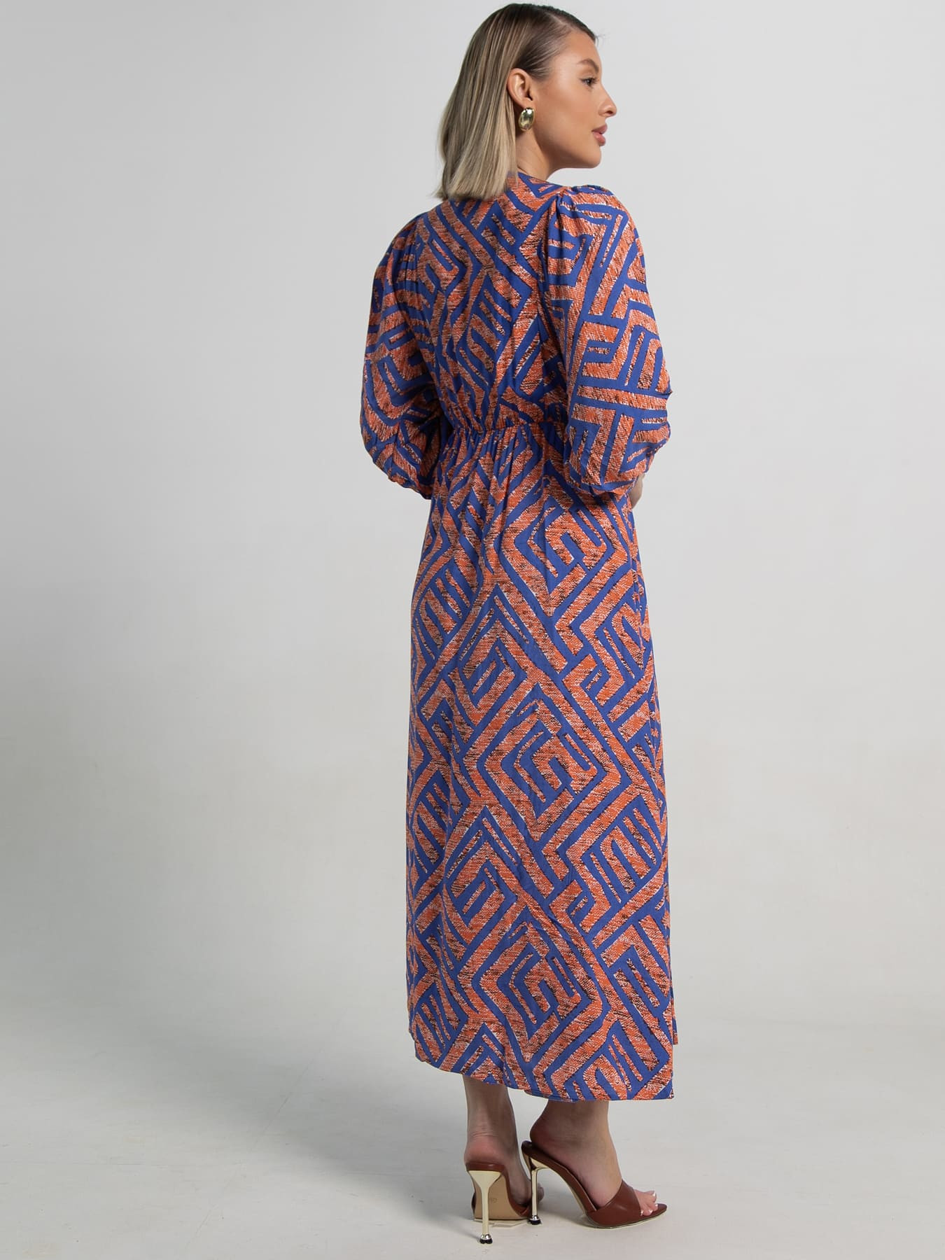 Платье Неповторимая (оранжевое) П15500-34М