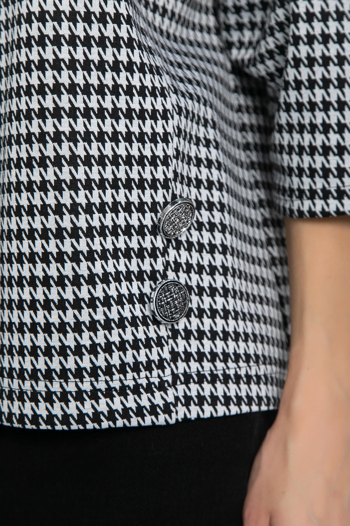 Джемпер Эдельвейс (черно-белая) Б12403-18