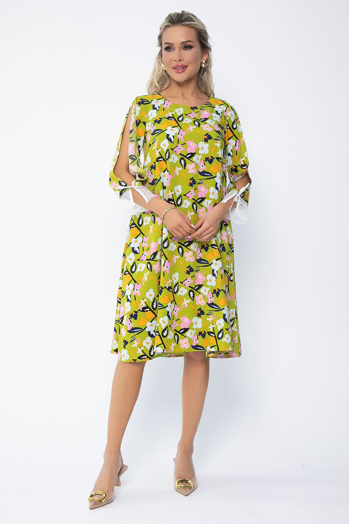 Платье Яна (зеленое) П13639-33М