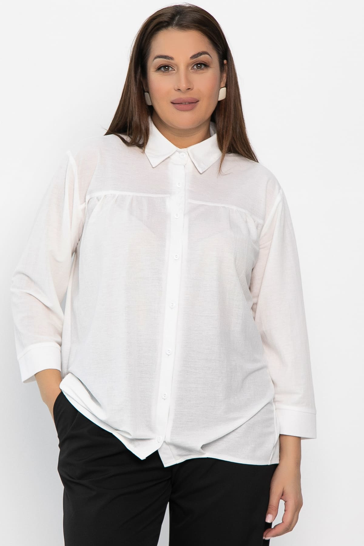 Рубашка Глейдис (белая) Б14240-18М