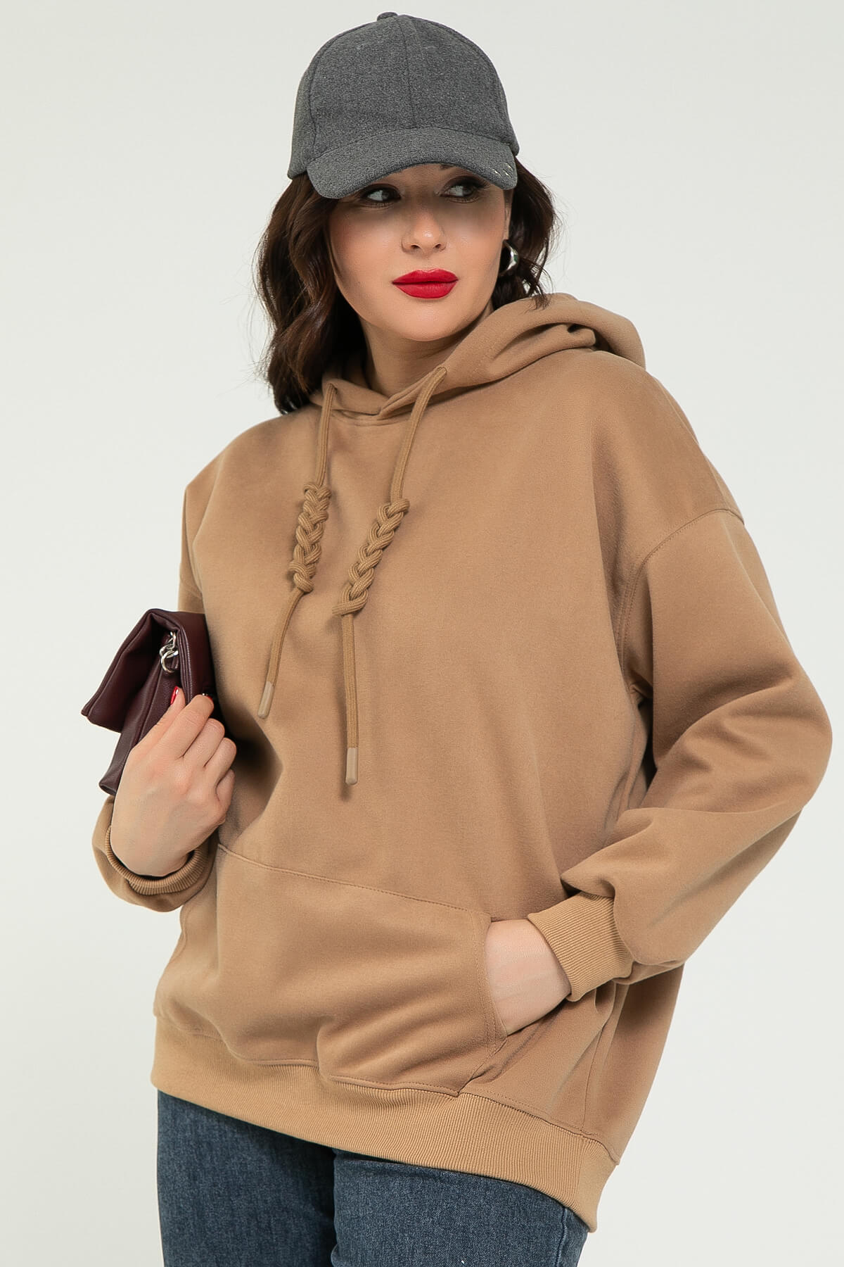 Худи Выше неба (коричневое) Б12919-4М