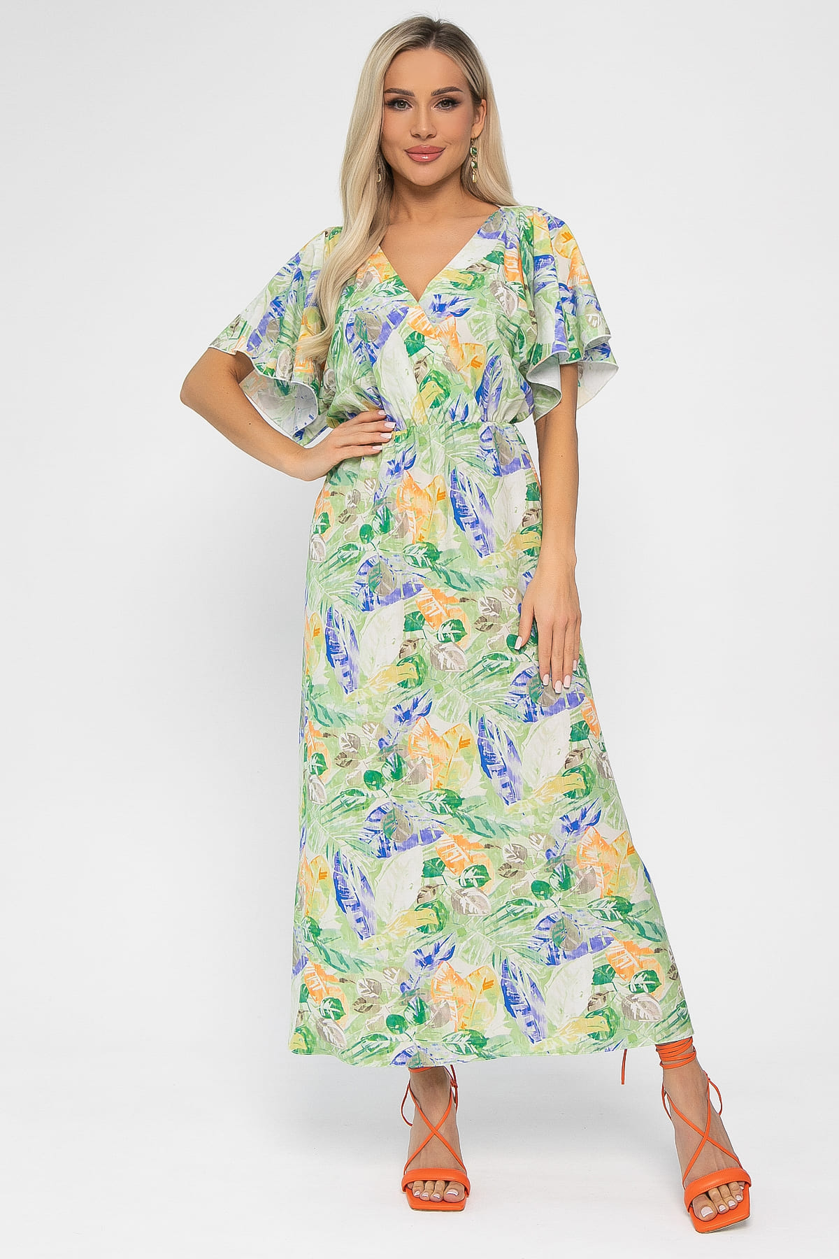 Платье Летнее настроение (зеленое) П15467-7М