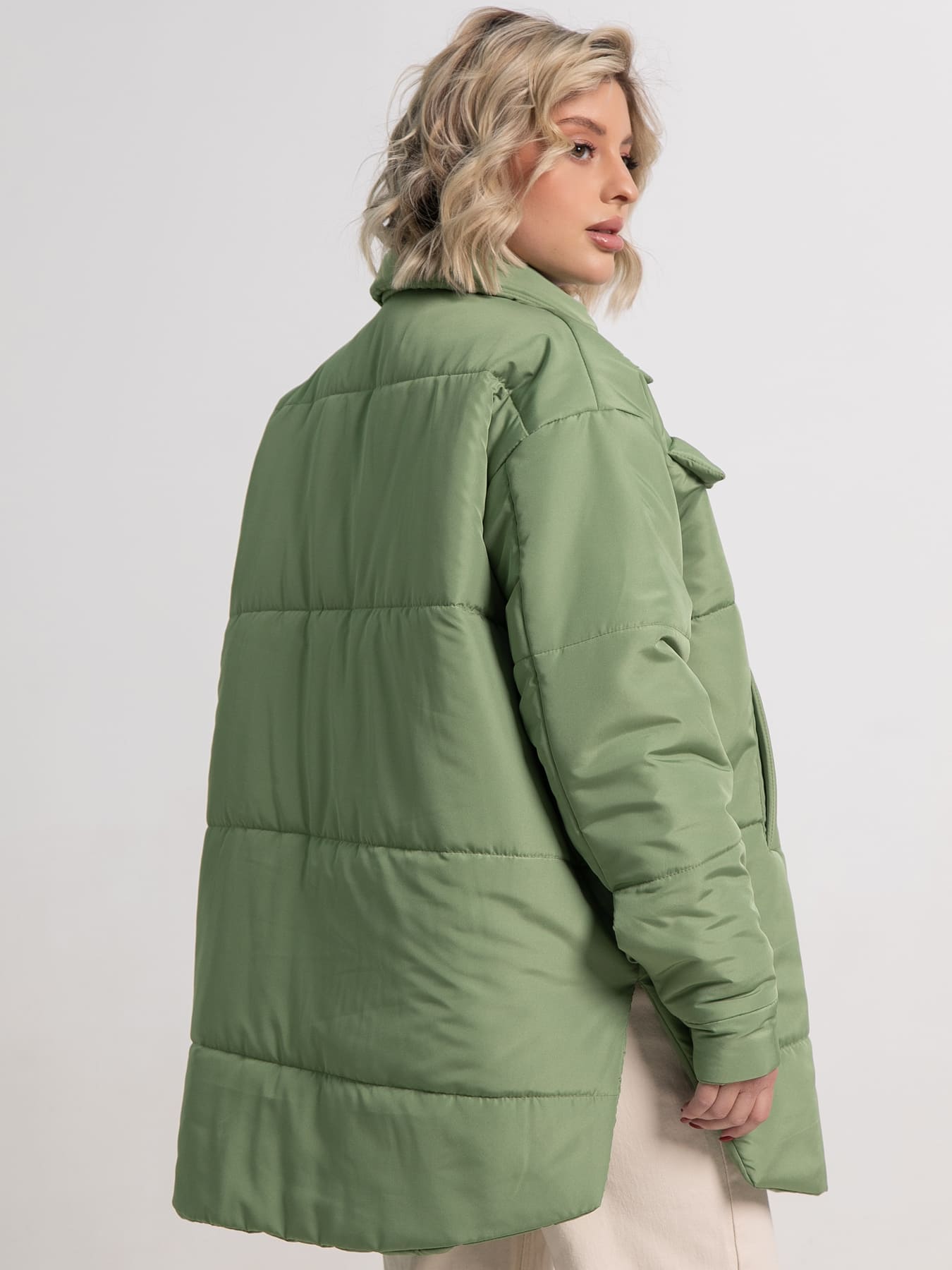 Куртка демисезонная Асель (зеленая) Б15319-39М