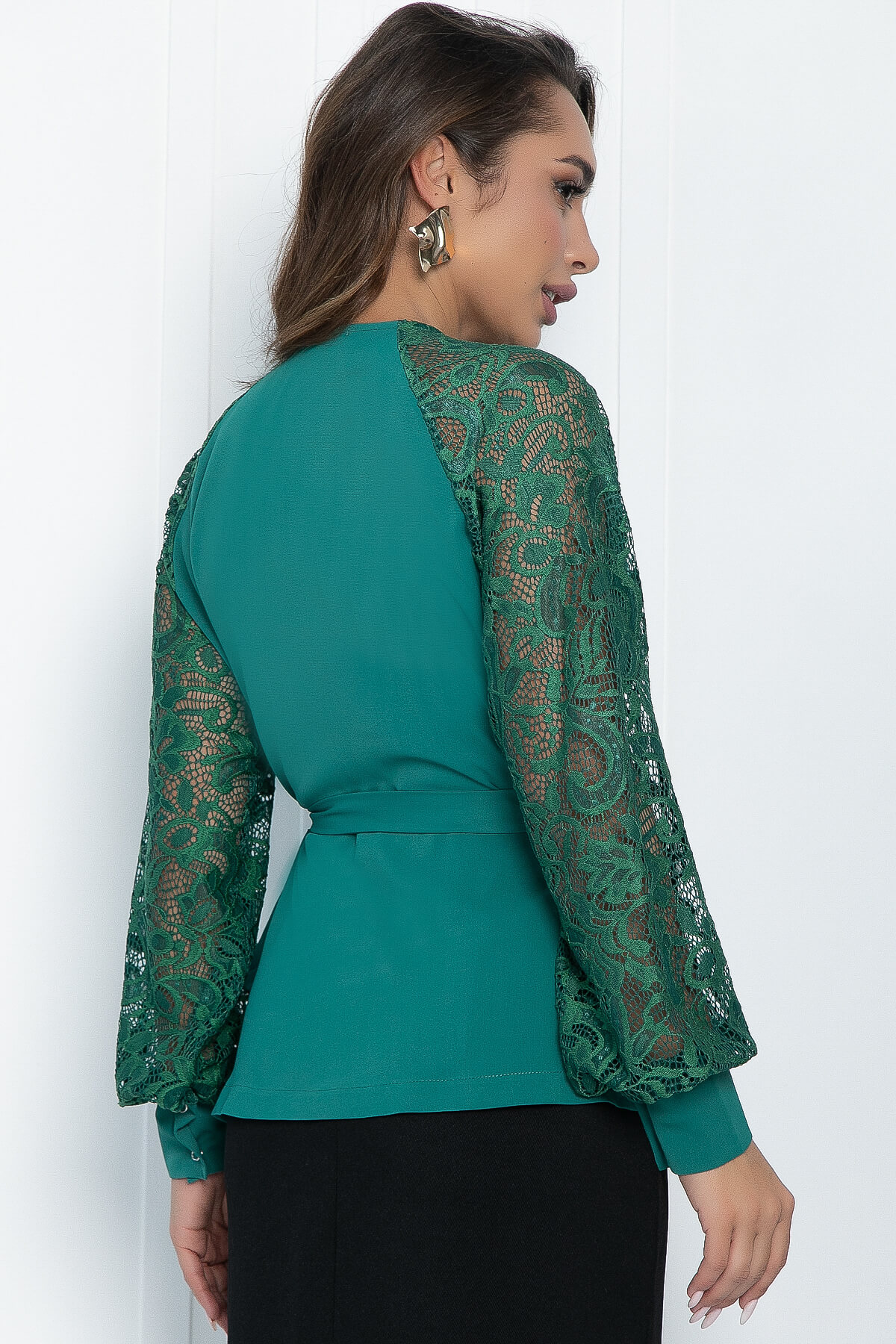 Блуза Эдеса (зеленая) Б11334